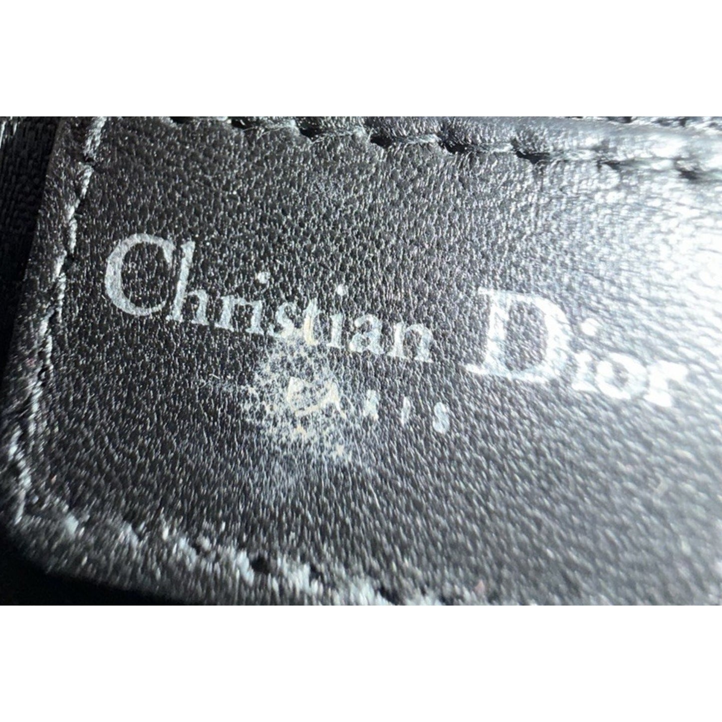 Christian Dior East-West Lady Dior Cannage Shoulder Bag 2005 Black Leather S09