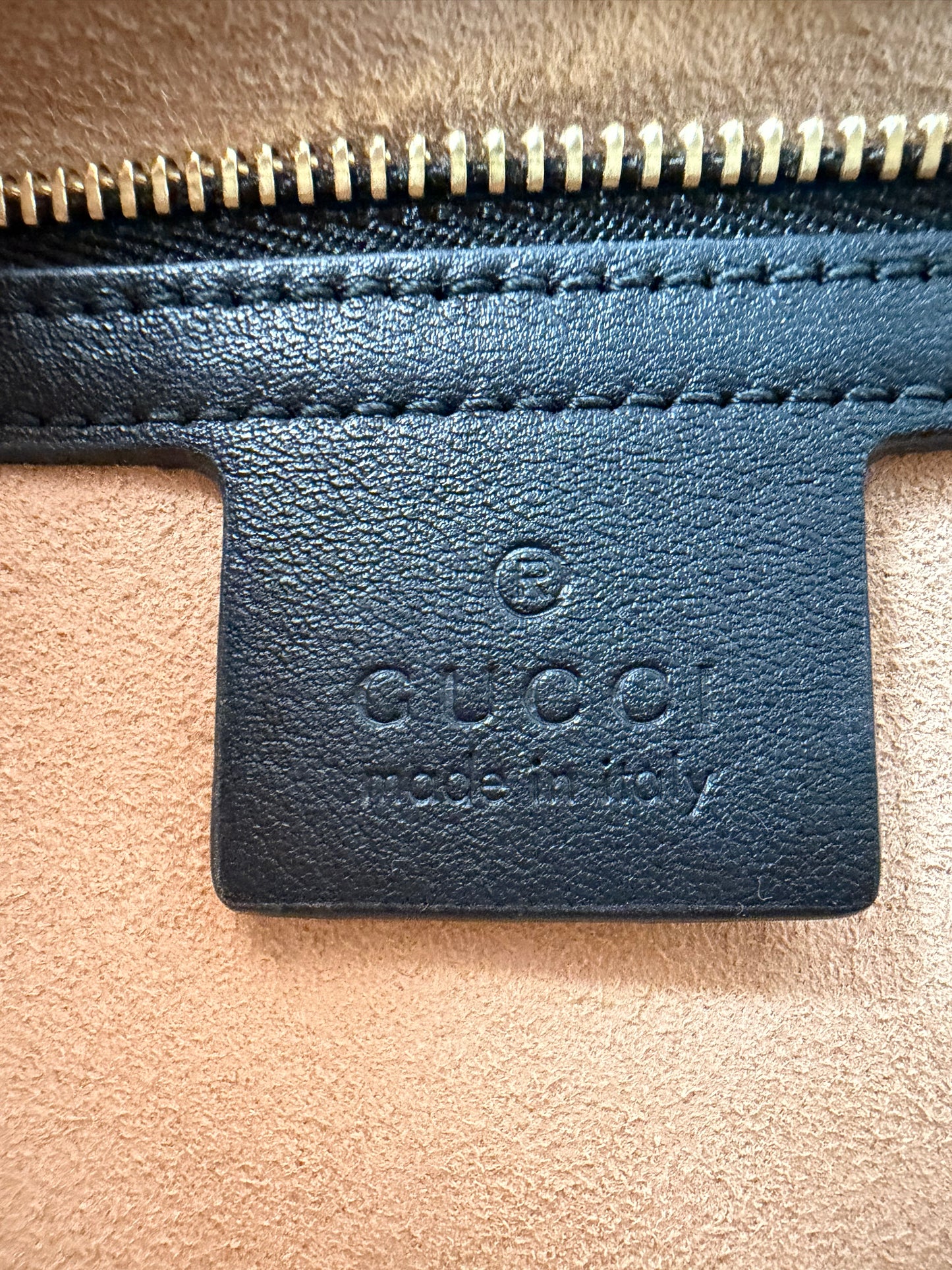 Gucci Sylvie Small Crossbody Bag in Brown GG Velvet with Web S-07