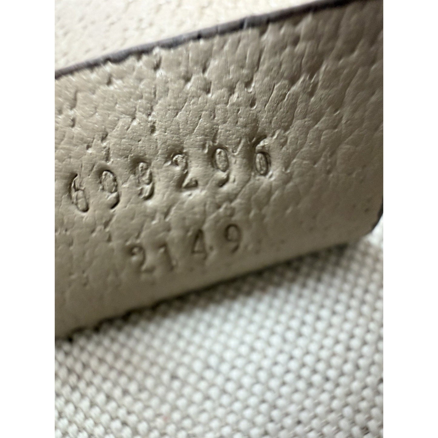 Gucci Horsebit 1955 Mini Bag in Beige and White GG Supreme Coated Canvas S