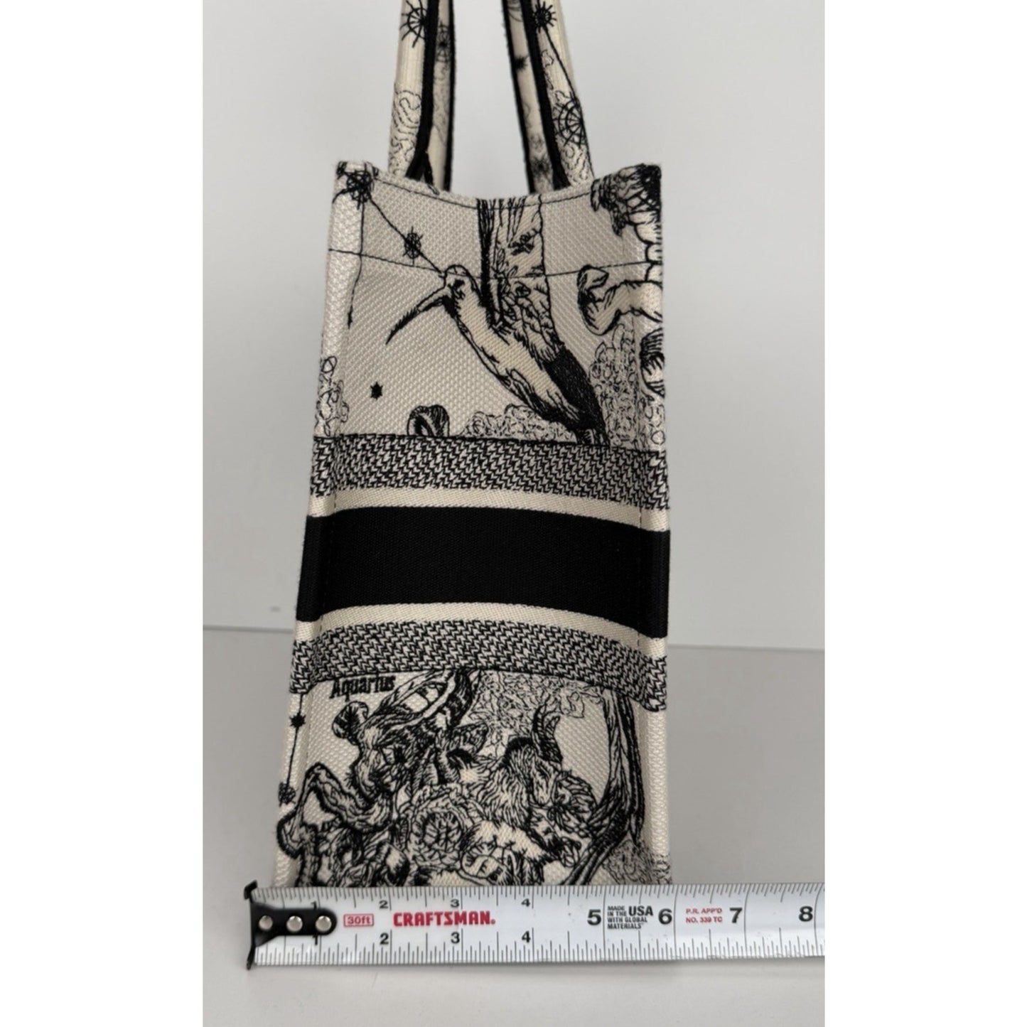 Christian Dior Book Tote Medium Bag in the Toile De Jouy Zodiac Embroidery B3