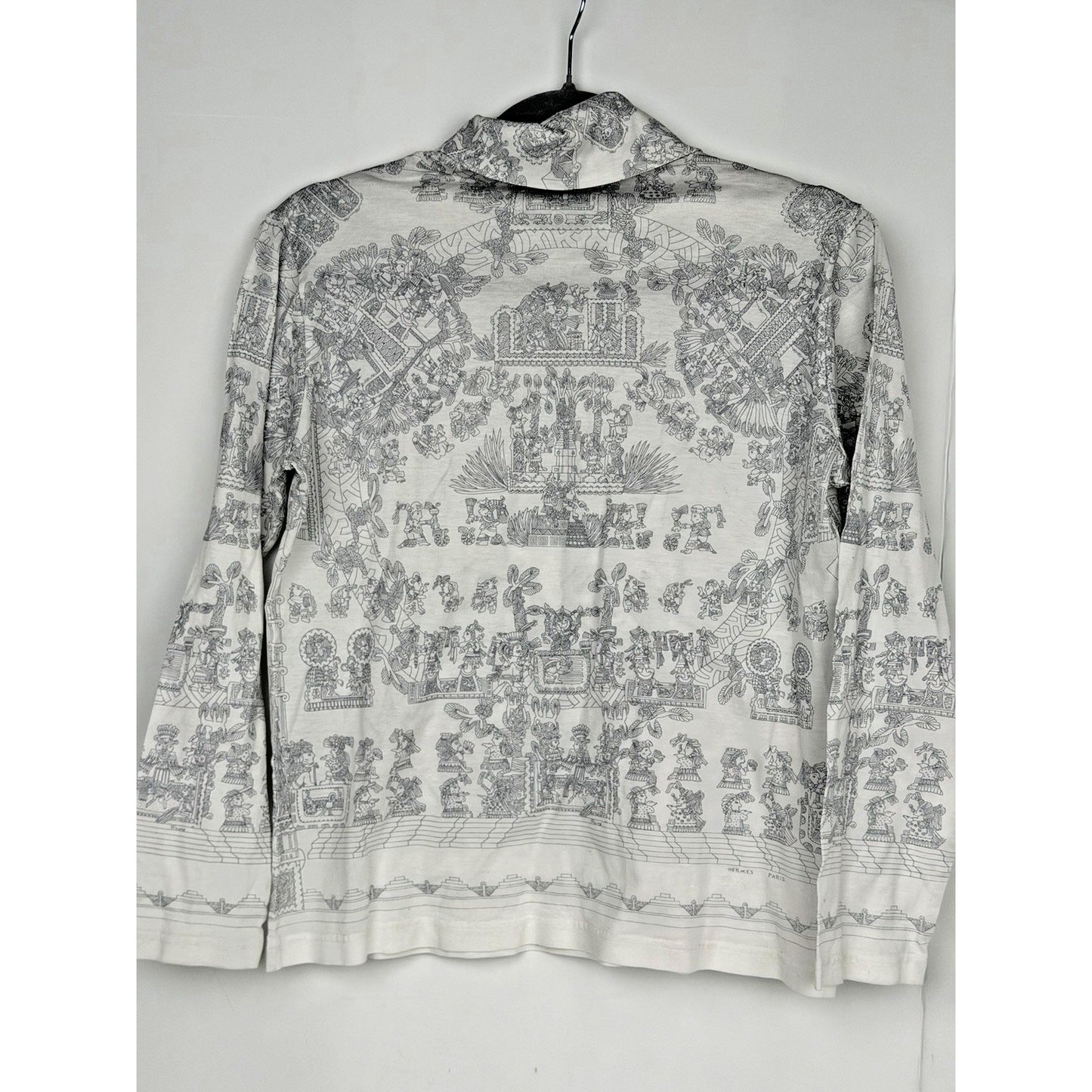 Hermes Astres et Soleils Long-Sleeve 100% Cotton Size M
