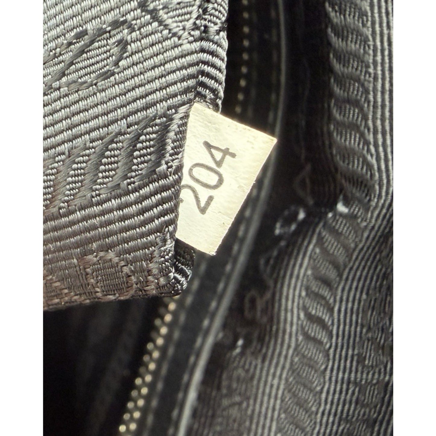 Prada Tessuto Top-Handle Bag Medium in Black Nylon with Silver Hardware S-12