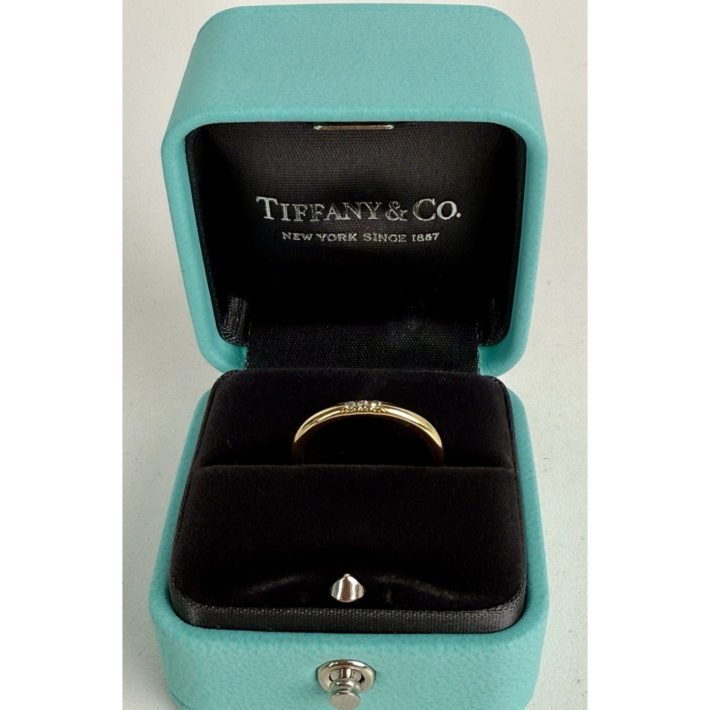 Tiffany & Co. Forever Diamond Ring 18K Gold Size 5.25