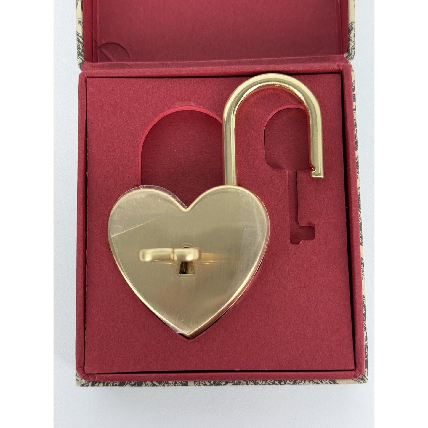 Christian Dior Padlock Charm Keychain 2023 Key and Lock Heart