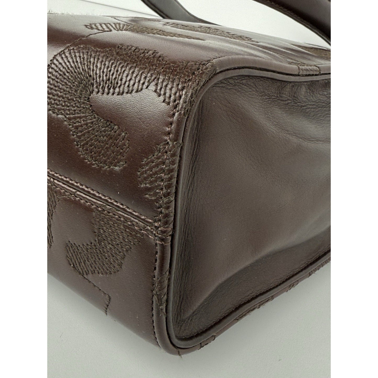 Cartier Panthere Brown Leather Shoulder Bag