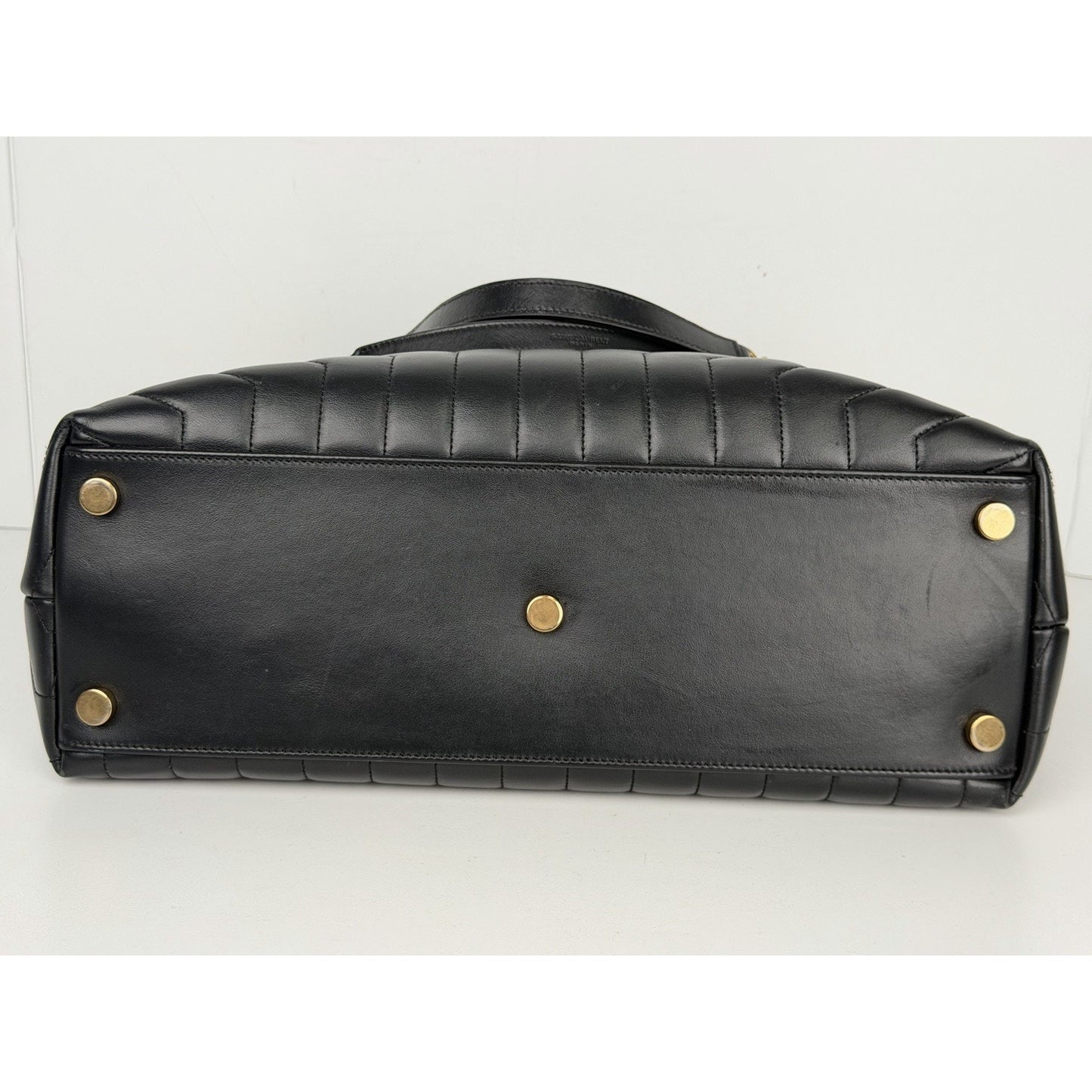 Saint Laurent Loulou Large Shoulder Bag in Black Quilted Leather C5