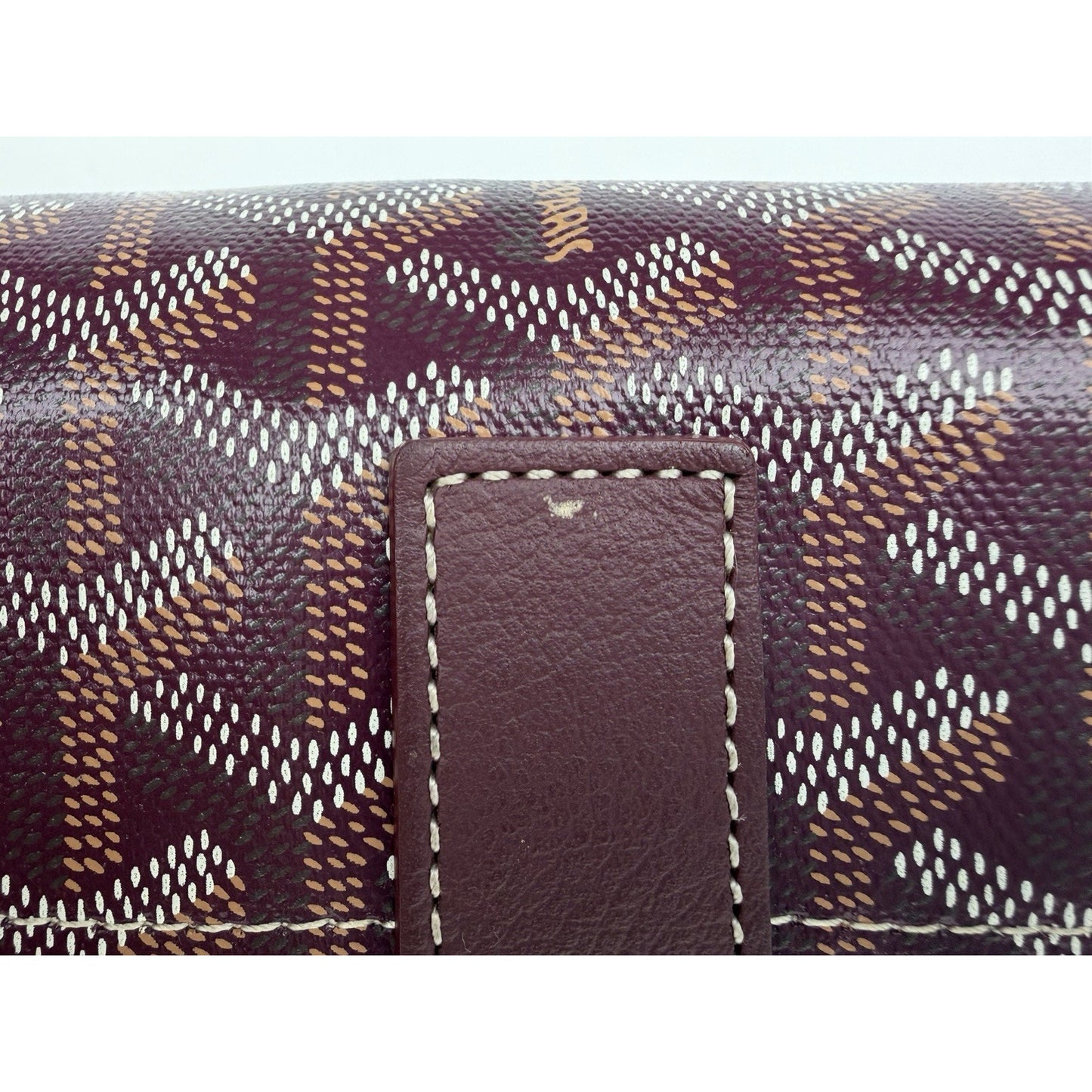 Goyard Sac Rouette PM Bag in Burgundy Goyardine Coated Canvas E1