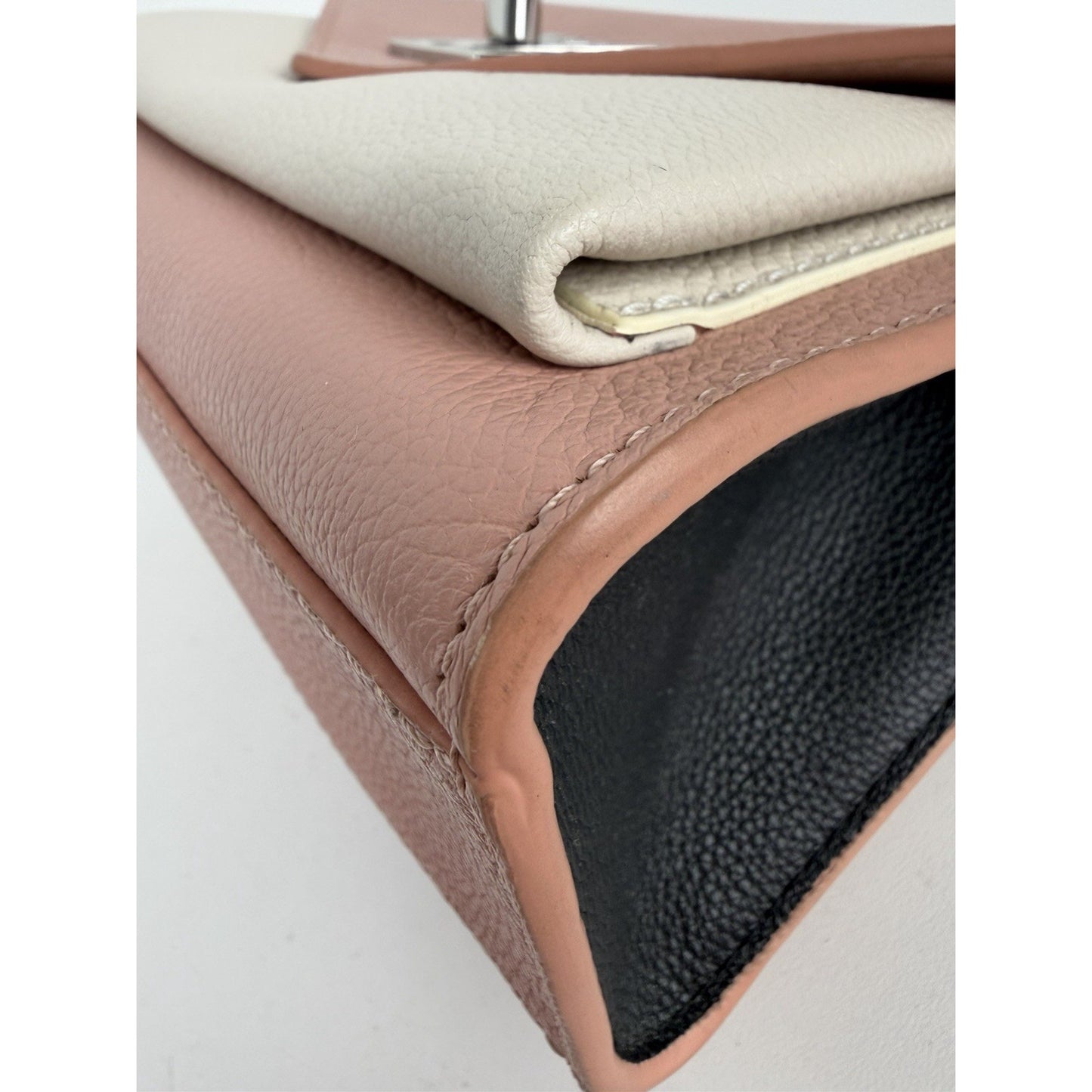 Louis Vuitton MyLockme BB Handbag Pink Cream Tricolour Soft Calfskin 2018 S17
