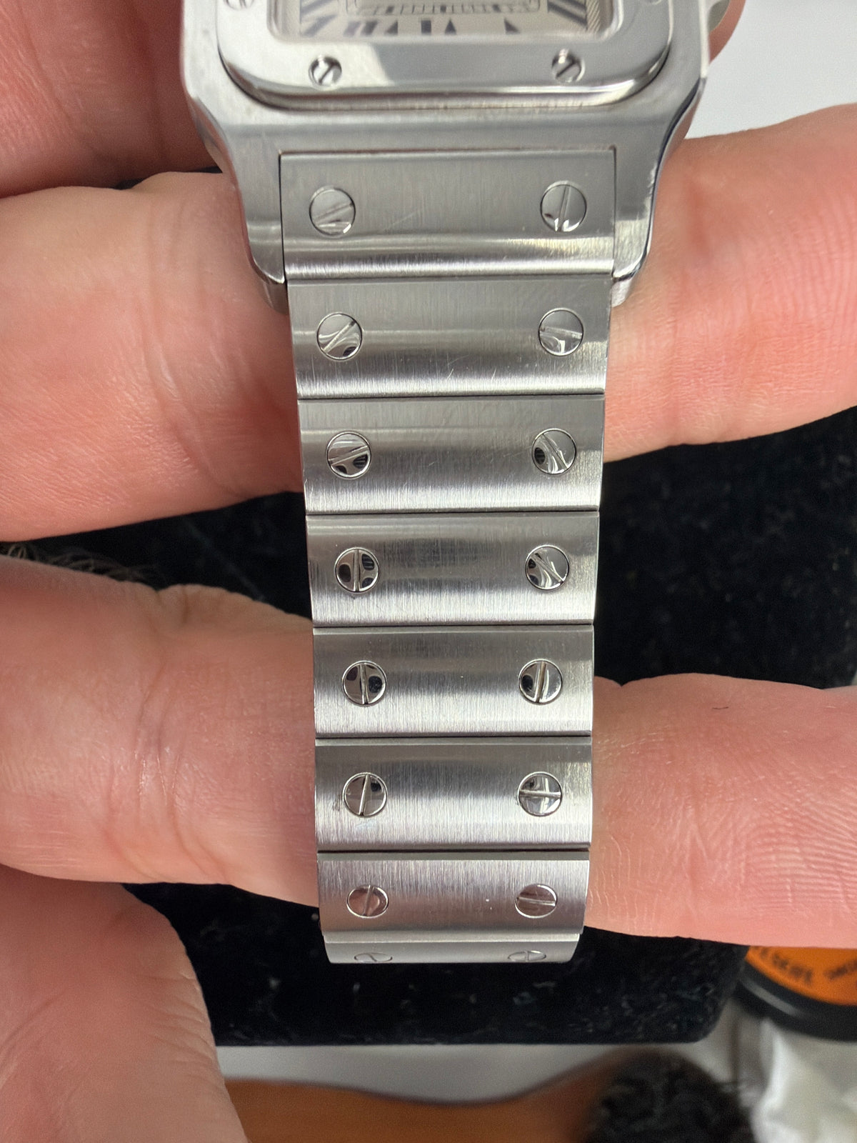 Cartier Santos Galbée 2319 29mm medium stainless steel with box