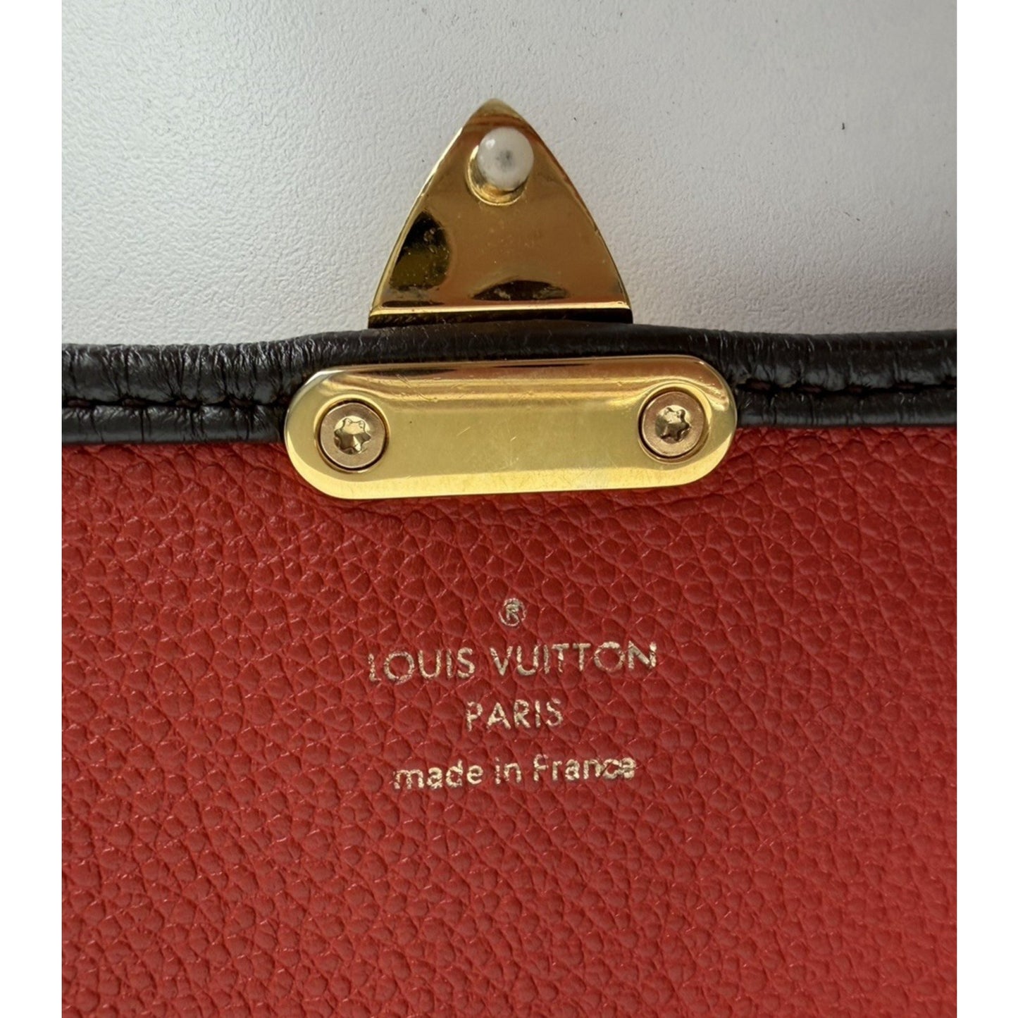 Louis Vuitton Fascinante Bag in Red Embossed Monogram Empreinte Leather 2013 S04