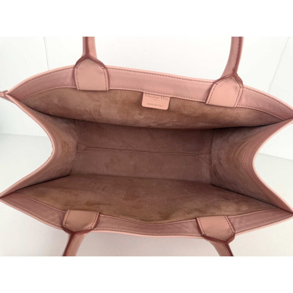 Christian Dior Book Tote Medium Shoulder Bag in Gradient Pink Leather 2021 E-3