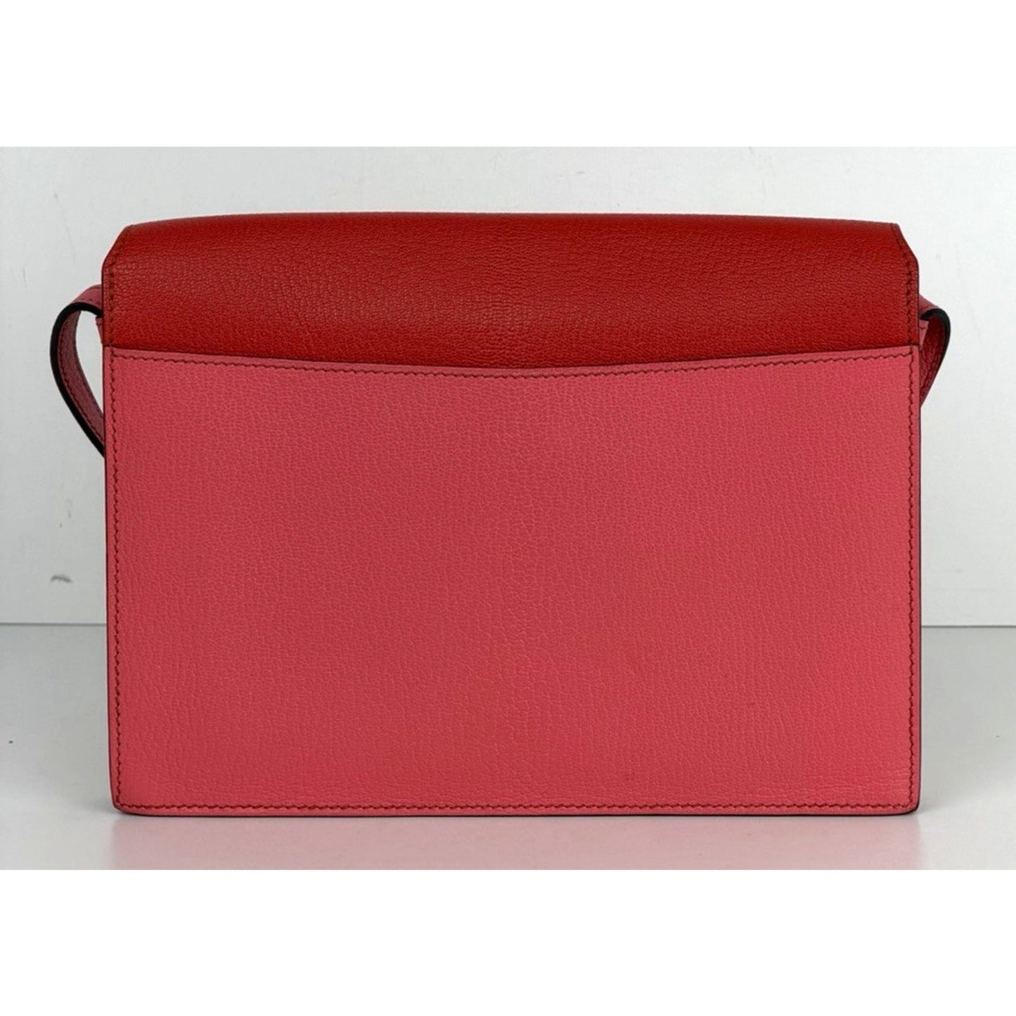 Hermes Faco II Clutch Bag in Rose Extreme Rouge Tomate Chevre Mysore 2017 B5