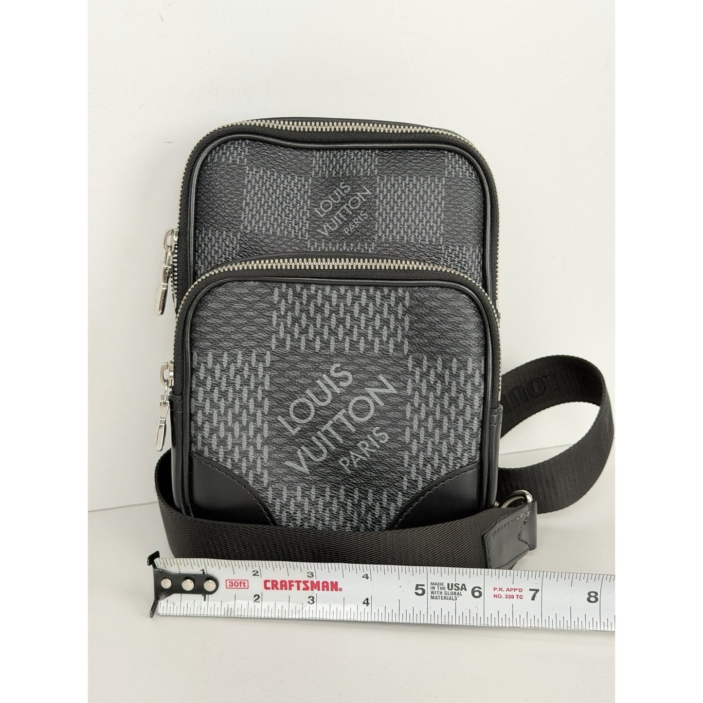 Louis Vuitton Amazone Sling Bag Damier Graphite 3D Coated Canvas NFC 2021 C3