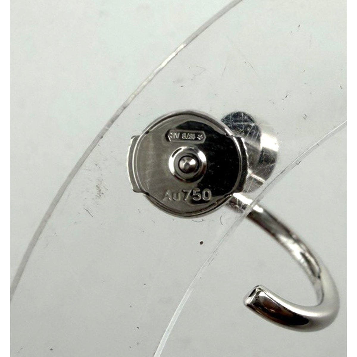 Cartier Juste Un Clou Hoop Mini Earrings Wrapped Nail in 18k White Gold