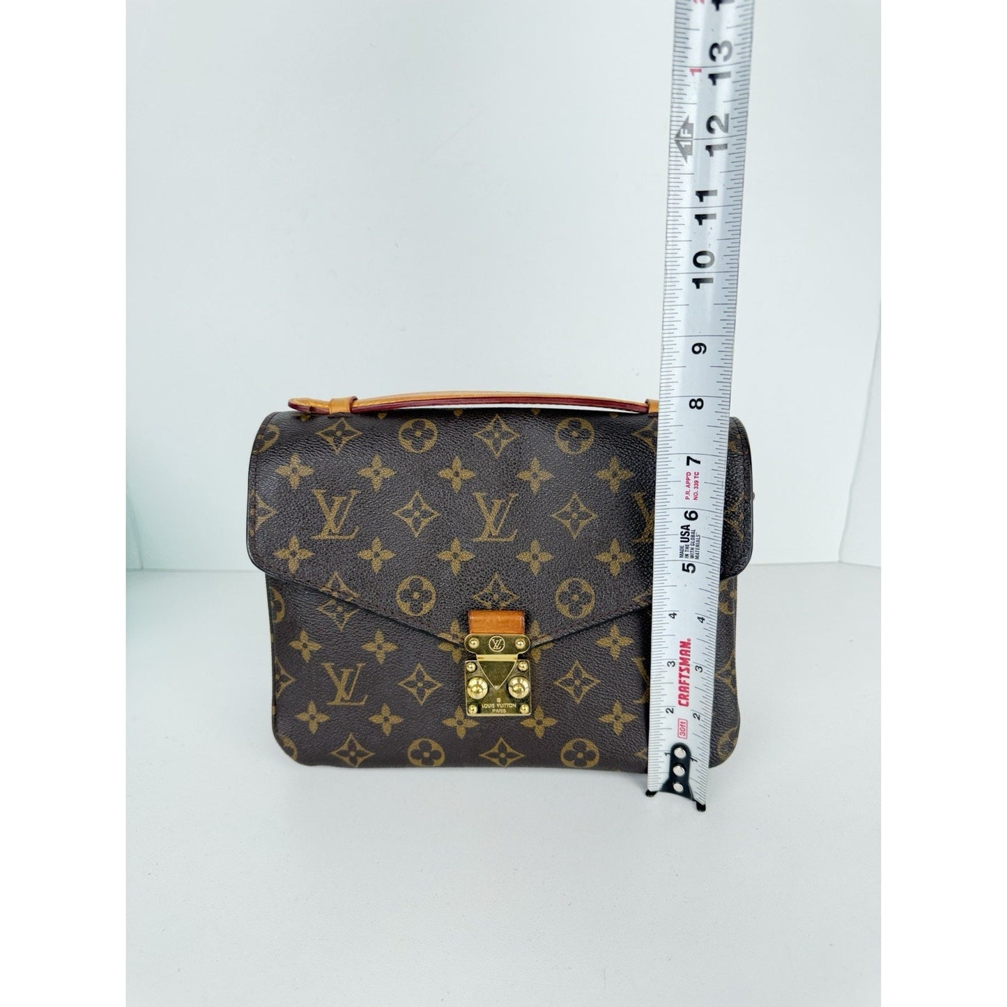 Louis Vuitton Pochette Metis Bag MM in Brown LV Monogram Coated Canvas 2017 C-1
