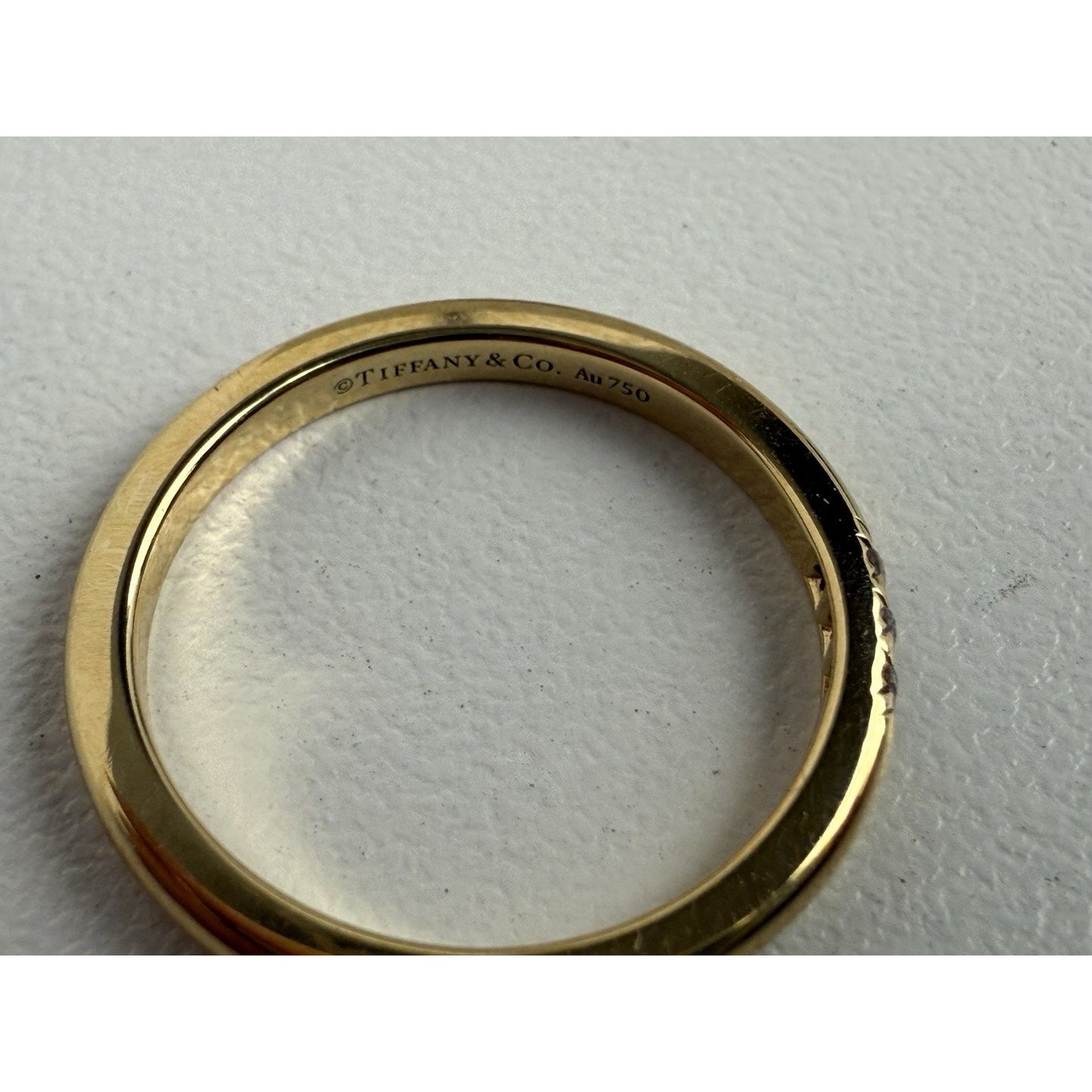 Tiffany & Co. Forever Diamond Ring 18K Gold Size 5.25