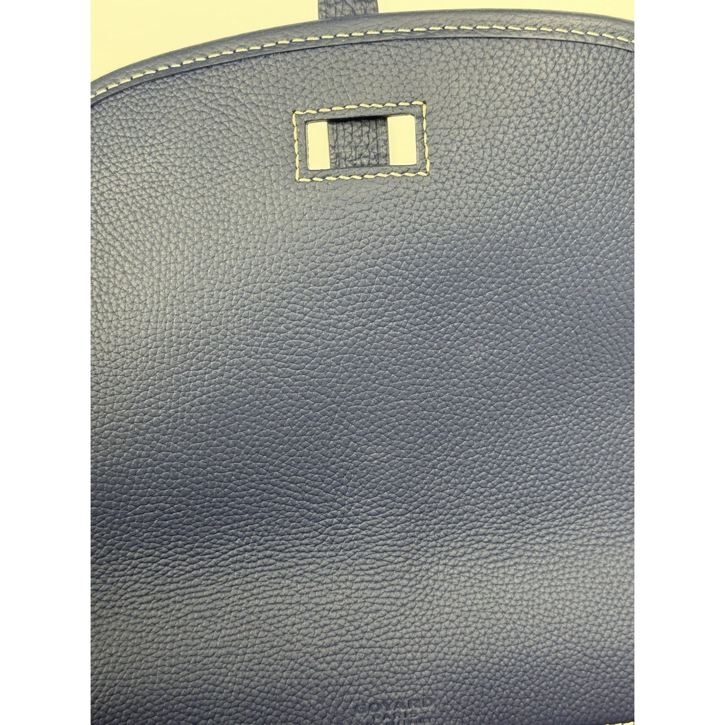 Goyard Belvedere Bag Blue Canvas Leather Crossbody