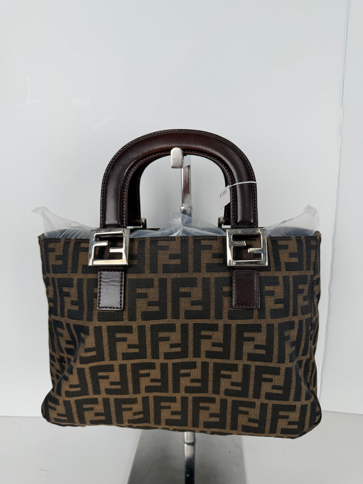 Fendi Zucca Monogram Tote Bag in FF Monogram Canvas Vintage