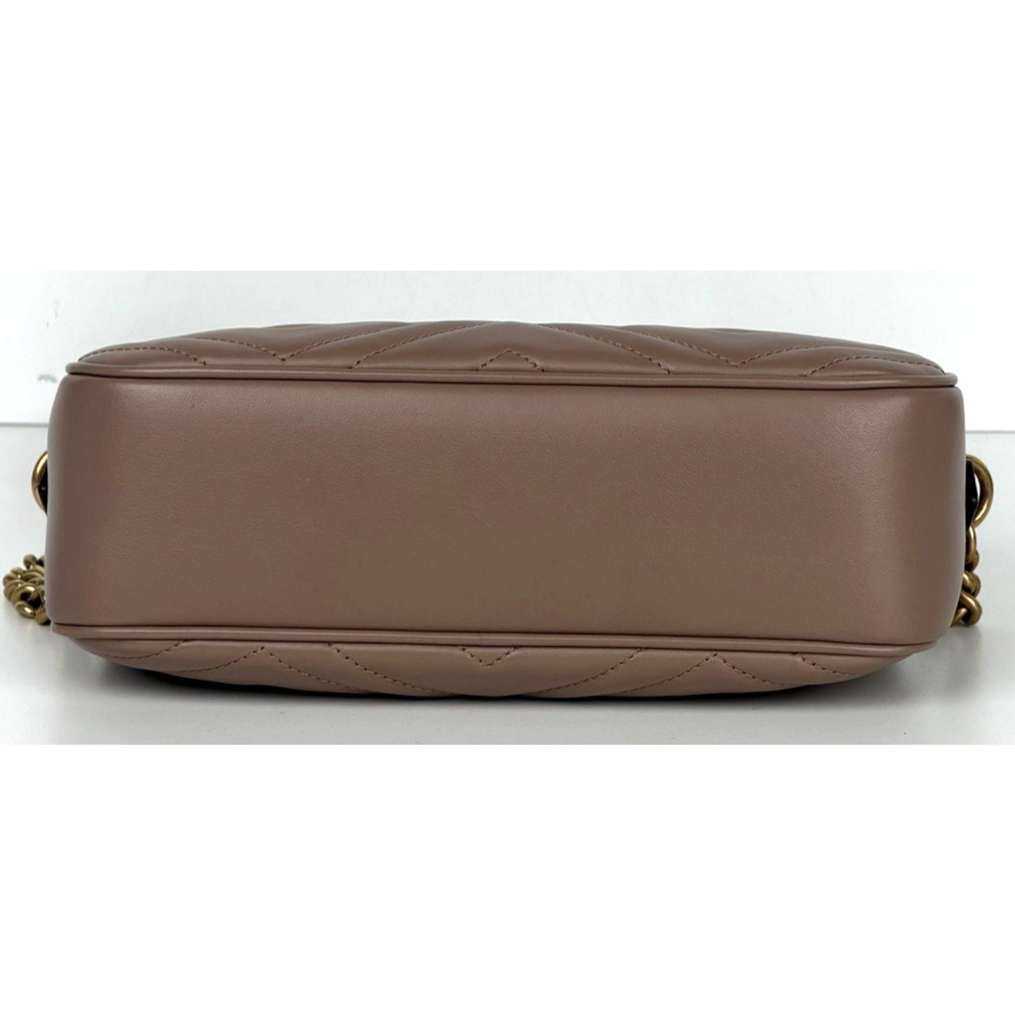 Gucci GG Marmont Camera Bag Small in Porcelain Rose Matelasse Leather S