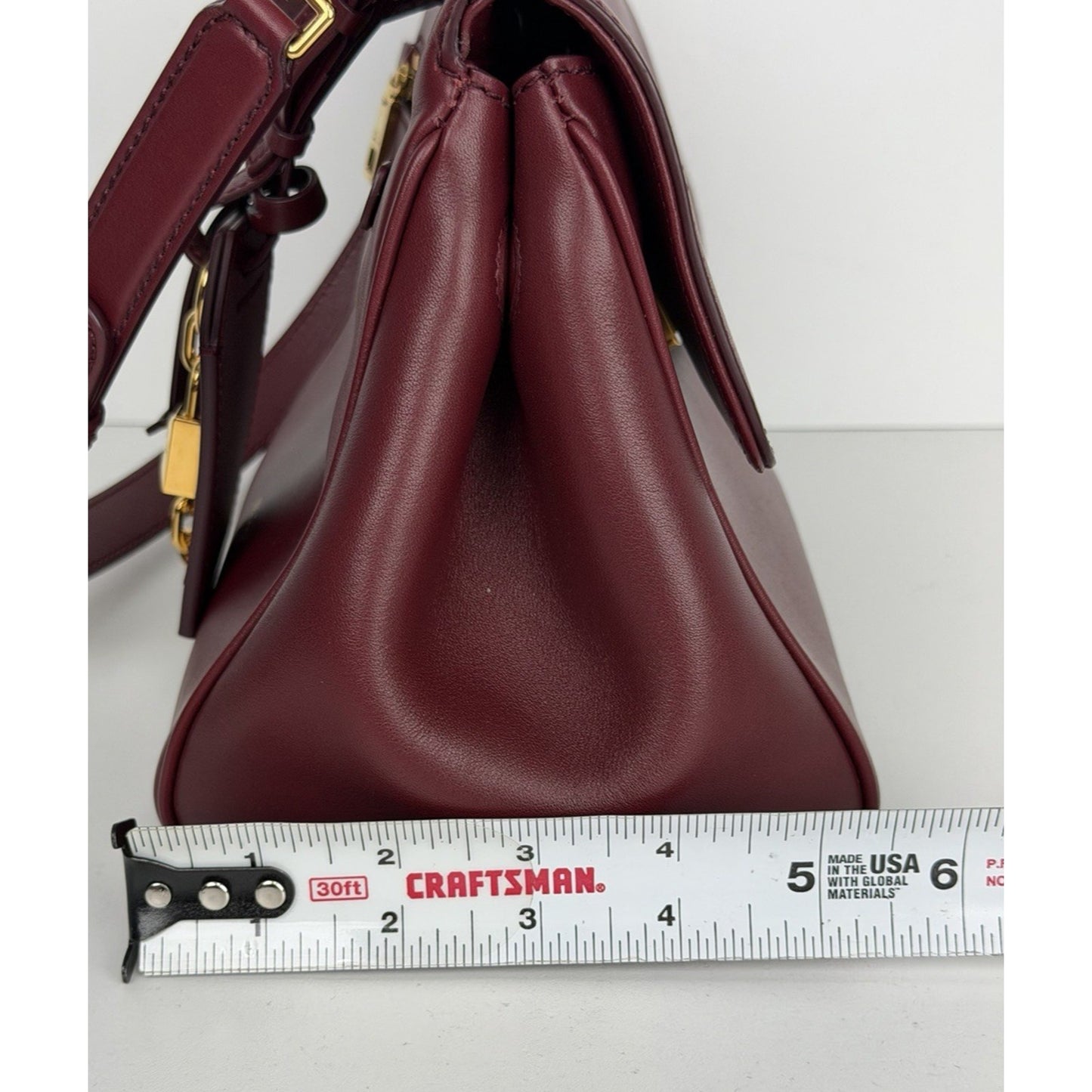 Dolce & Gabbana My Sicily Leather Medium Handbag in Bordeaux R1