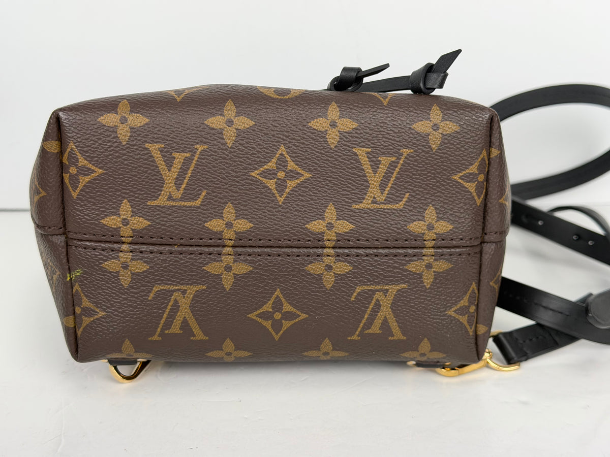 Louis Vuitton Montsouris BB Backpack in Brown LV Monogram Coated Canvas 2020 YS06