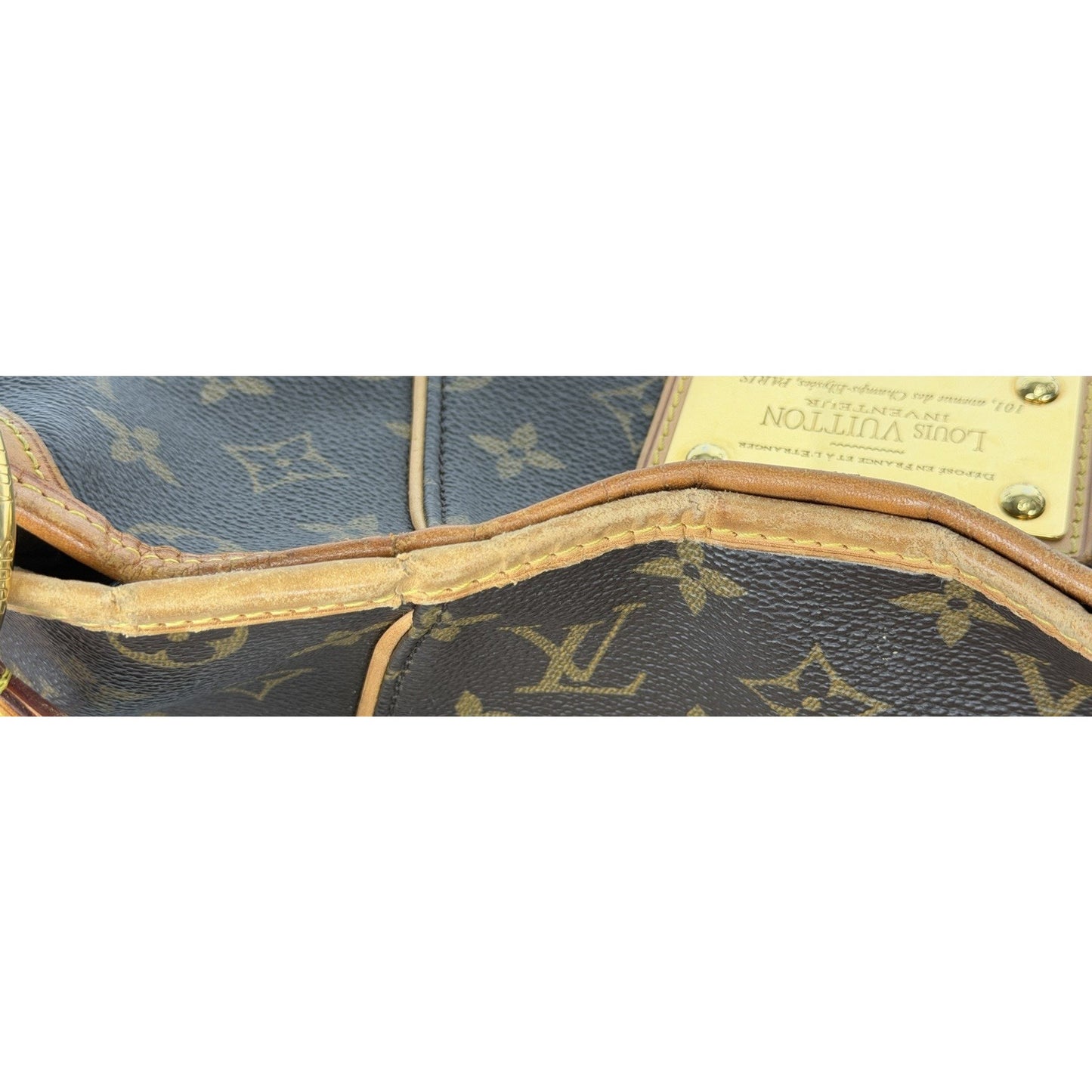 Louis Vuitton Monogram Galliera PM Hobo Bag in Brown Canvas S08