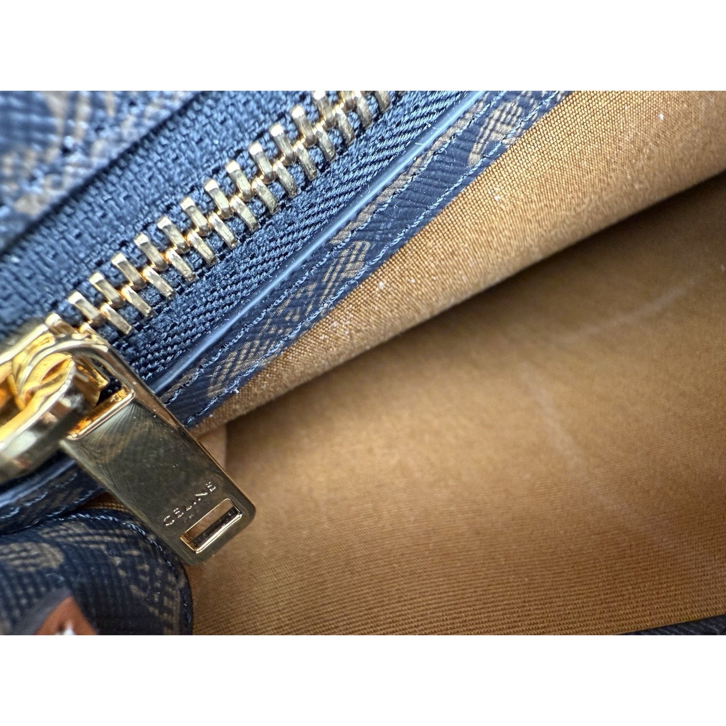 Celine Vertical Cabas Tote Triomphe Coated Canvas