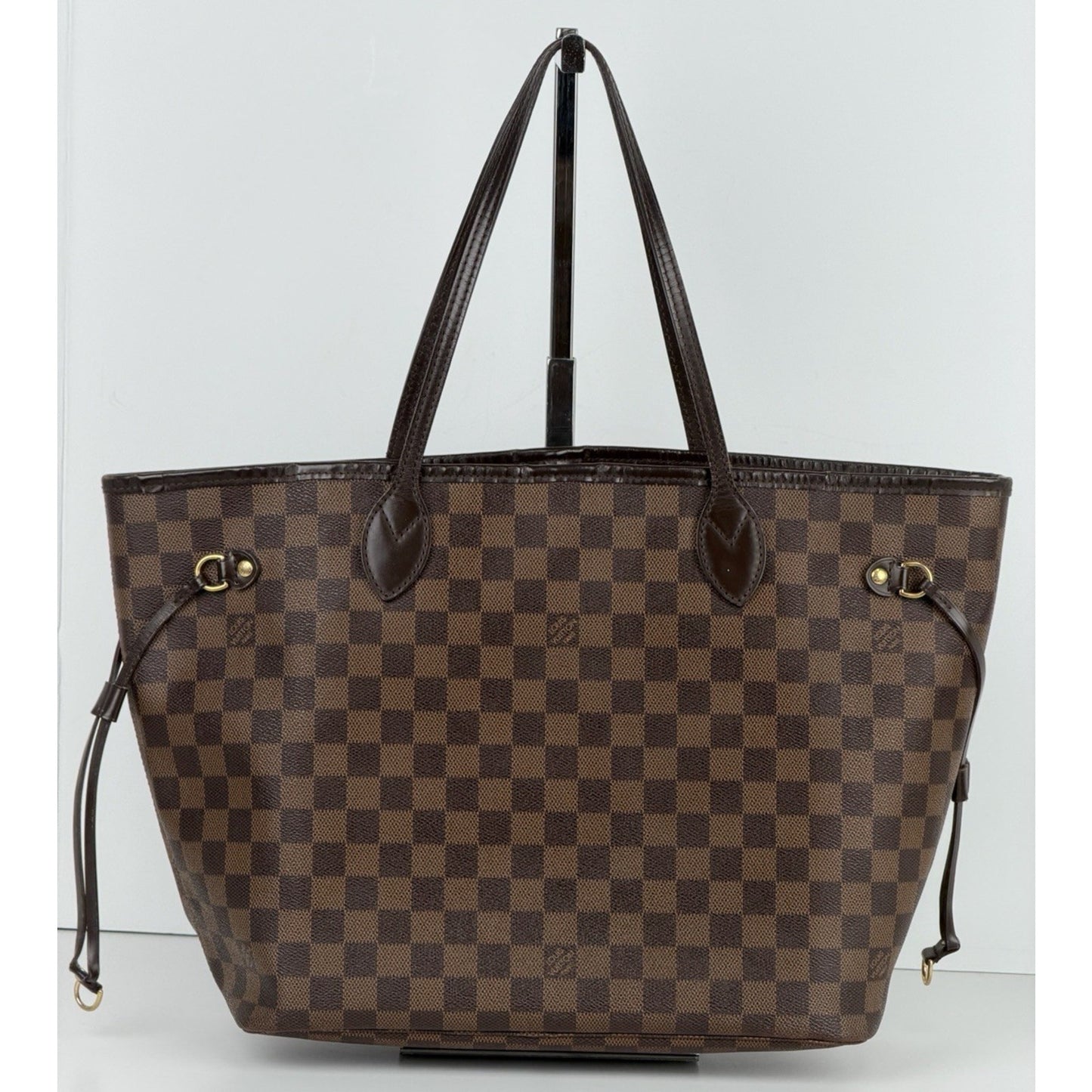 Louis Vuitton Neverfull MM Tote Bag in Damier Ebene Coated Canvas 2010 S