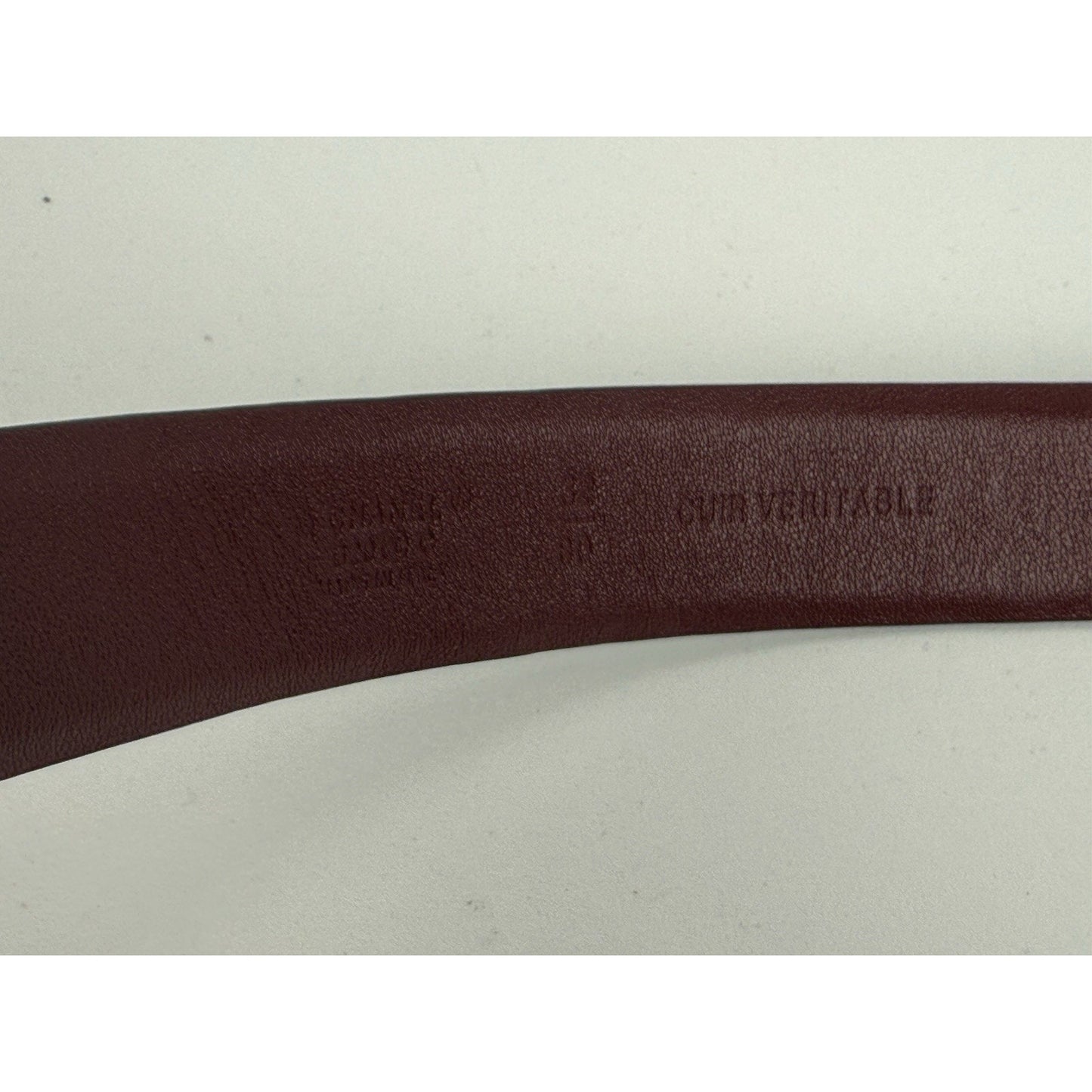 Chanel CC Belt B20 Reversible Black & Burgundy Size 32/80