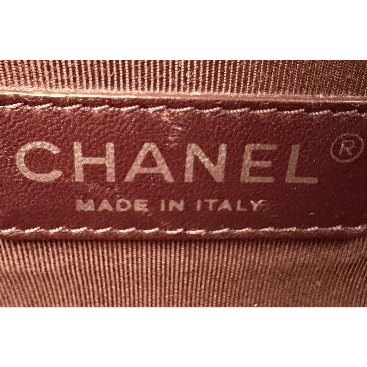 CHANEL Boy Flap Medium Shoulder Bag Lambskin Chevron Navy Blue 2014-2015 B4