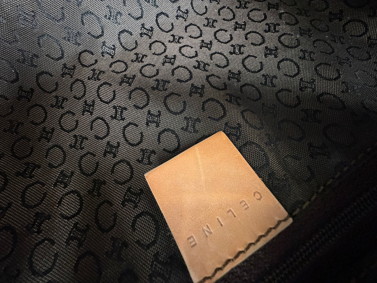 Celine C Macadam Barrel Bag in Brown Suede YS26