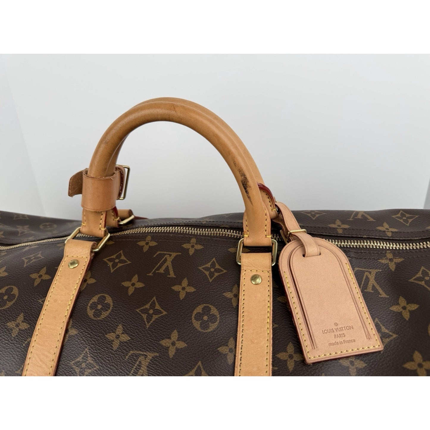 Louis Vuitton Keepall Boston Duffle 60 Brown Canvas