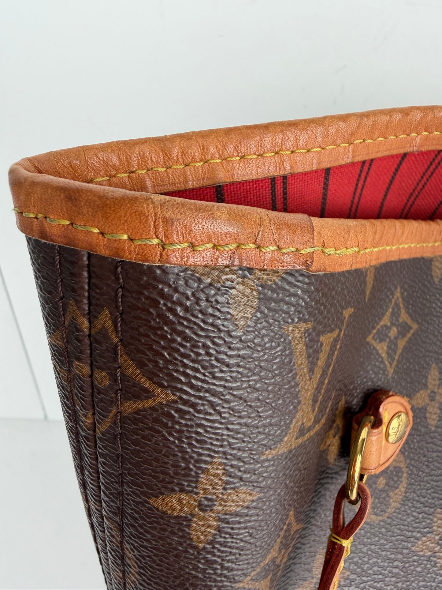 Louis Vuitton Neverfull Tote Bag MM in Brown LV Monogram Coated Canvas 2021 YS