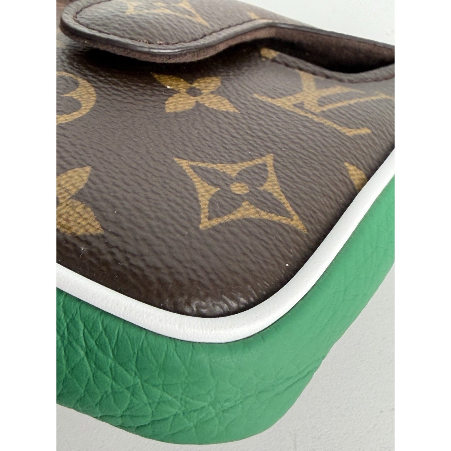 Louis Vuitton Maillet Putter Headcover in Brown Canvas & Green Leather NFC