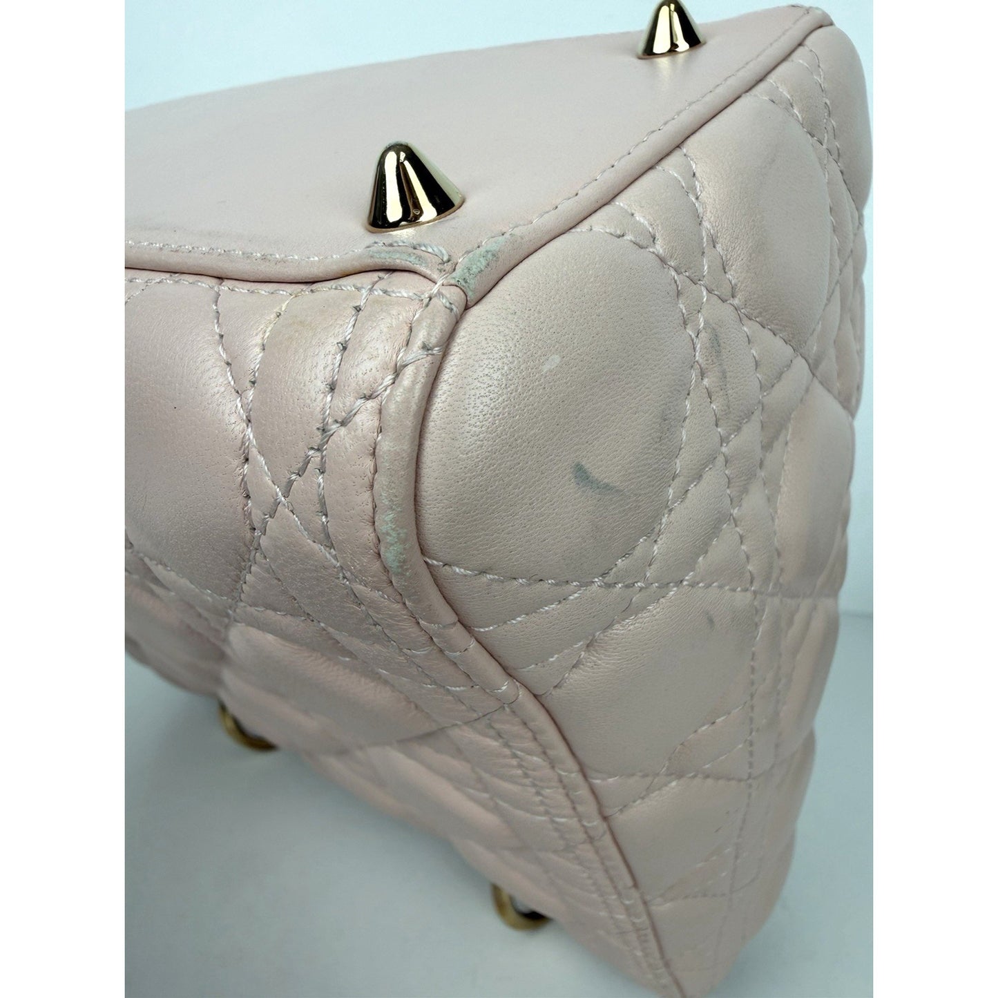 Dior Lady Dior Bag Medium in a Powder Pink Cannage Lambskin Leather 2016 U2