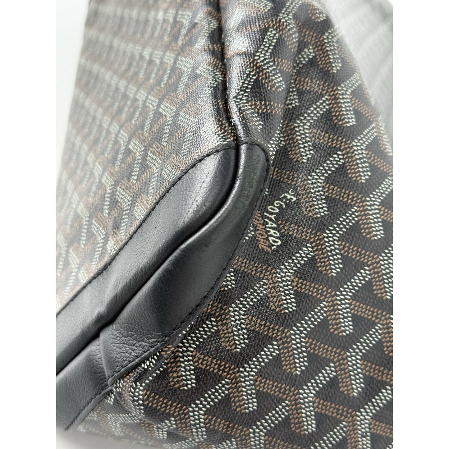 GOYARD Saint Louis PM Coated Canvas Tote Bag Black
