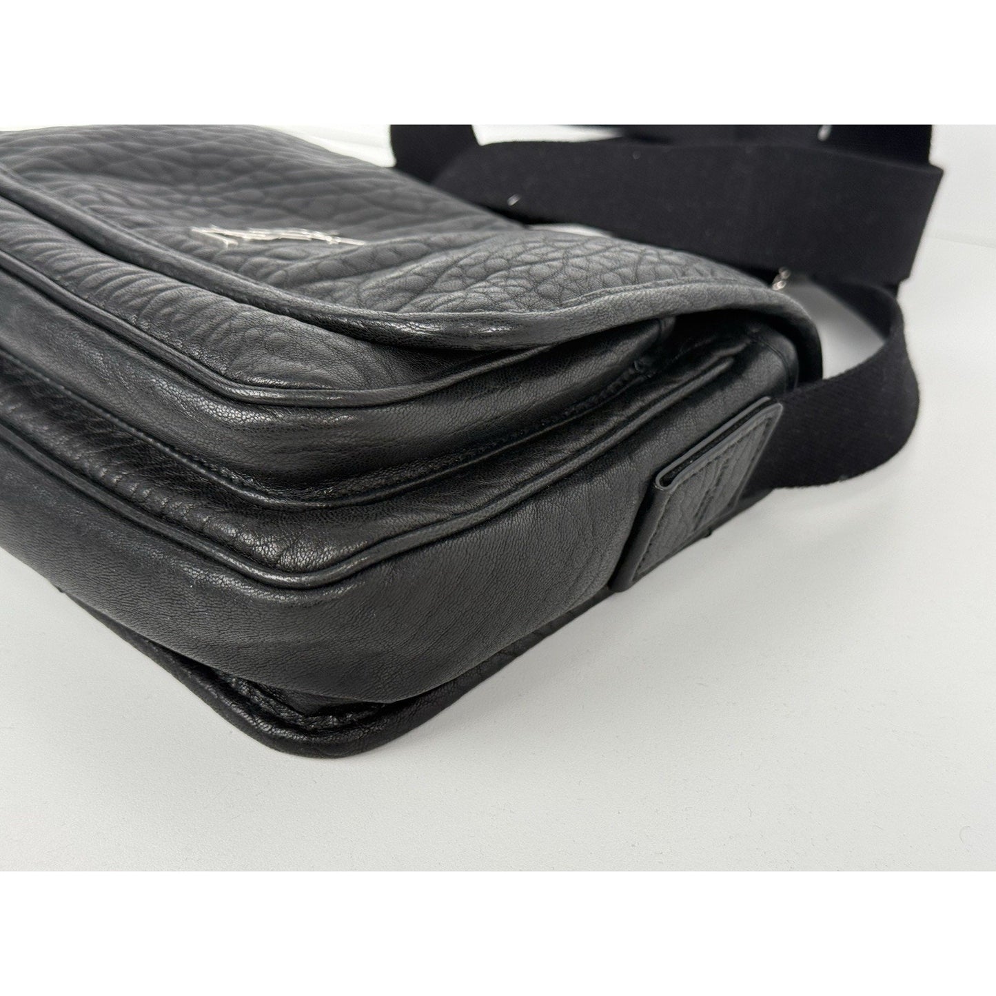 Saint Laurent Niki Messenger Bag Black with Silver Hardware B-2