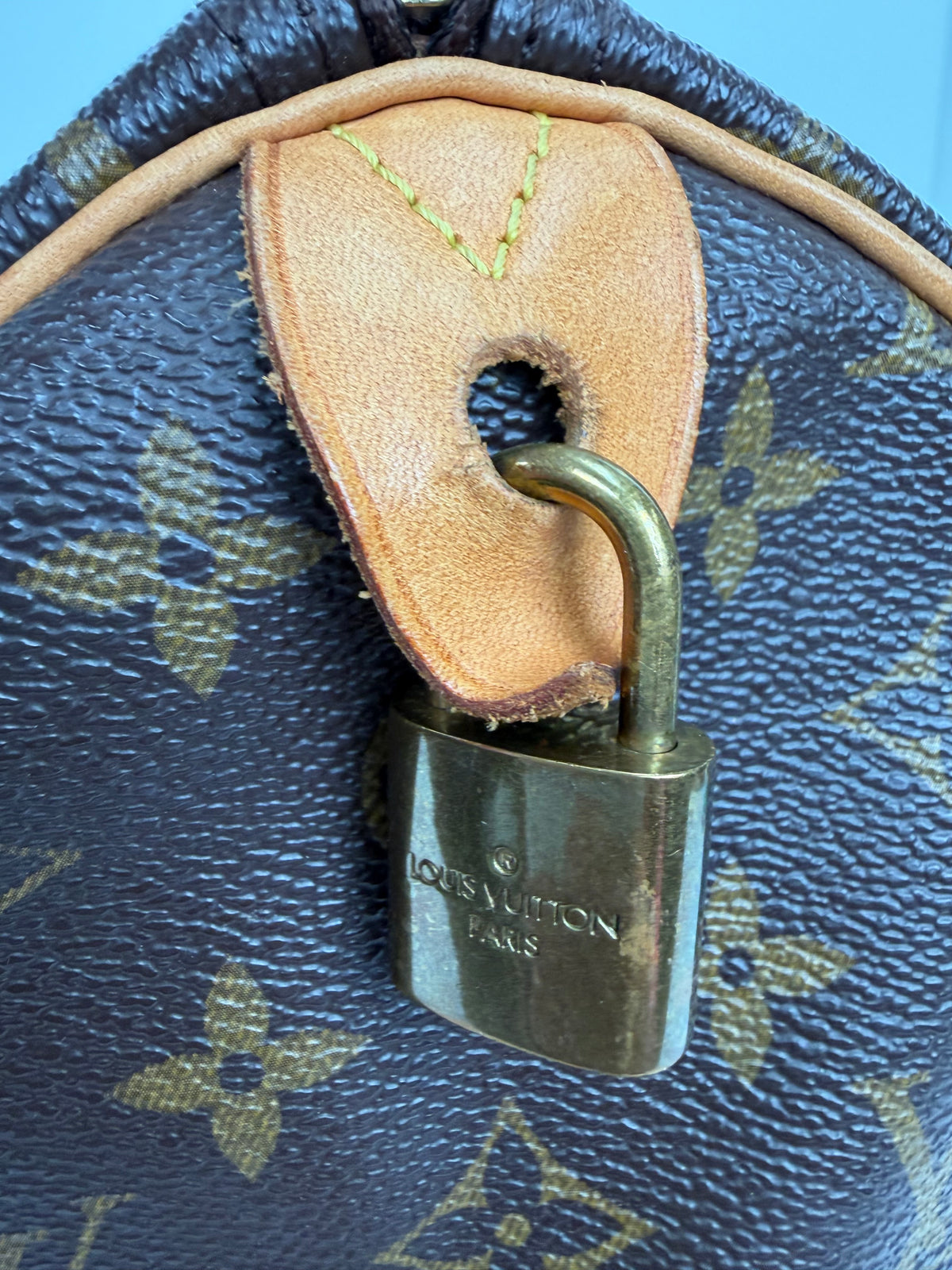 Louis Vuitton Speedy 35 Handbag in Brown LV Monogram Caoted Canvas 2011 YS
