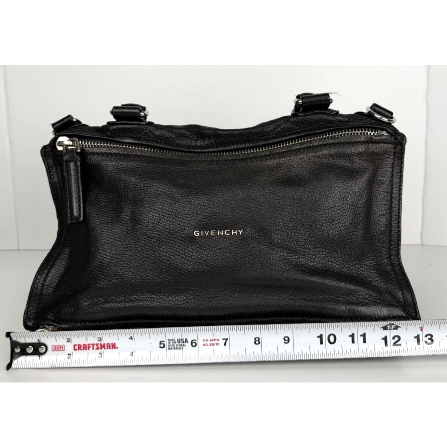 Givenchy Pandora Shoulder Bag Medium in Black Leather with Detachable Strap S17