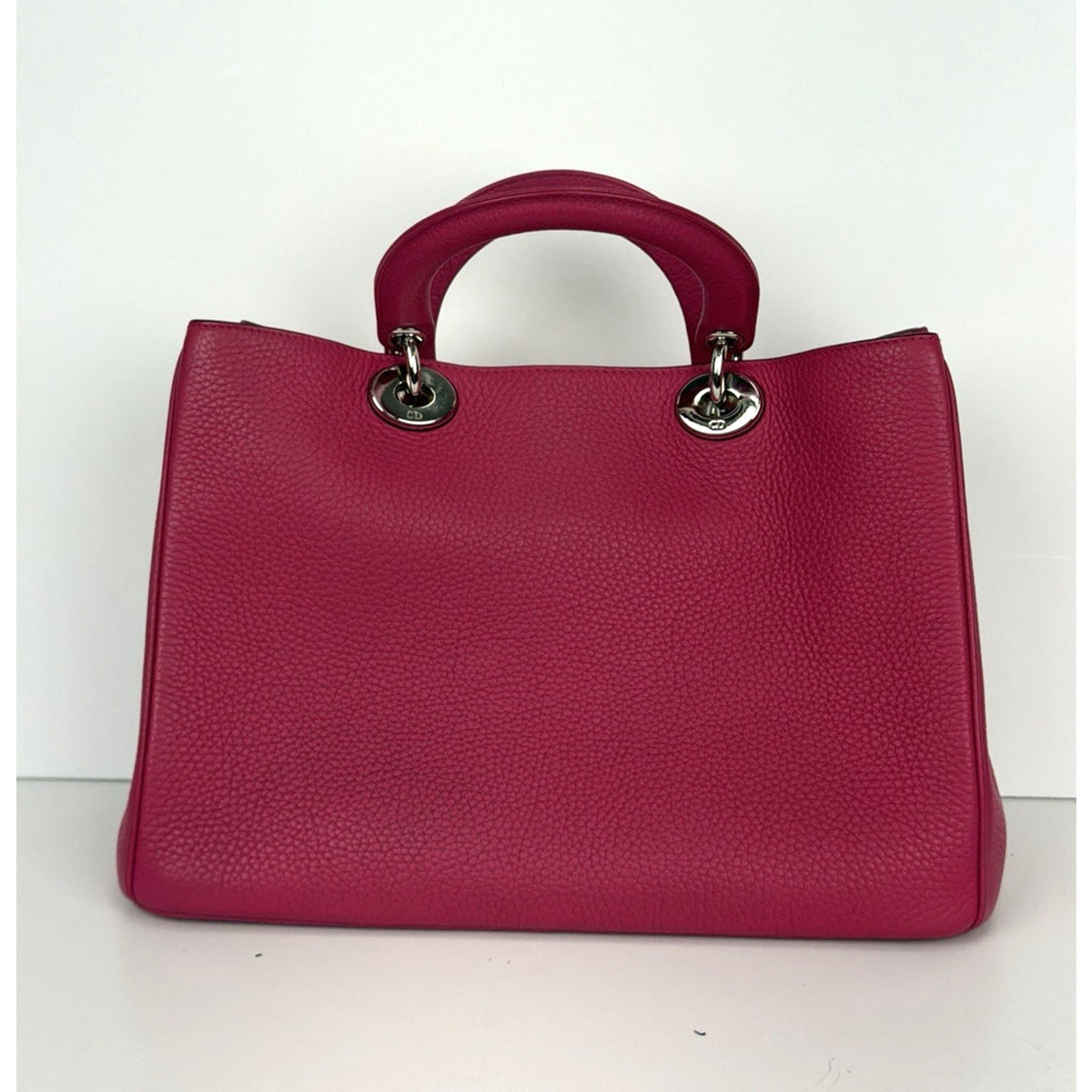 Christian Dior Diorissimo Bag Medium in Fuchsia Calfskin Leather 2014 S