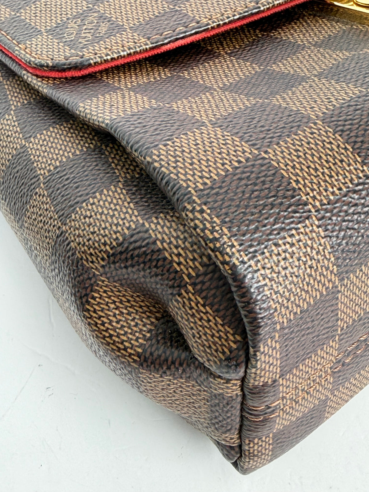 Louis Vuitton Croisette Handbag in Damier Ebene Coated Canvas NFC YE6