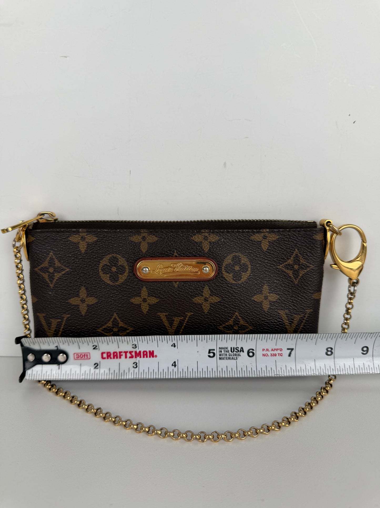 Louis Vuitton Monogram Pochette Milla Bag MM in Brown LV Monogram Canvas 2011 S-10