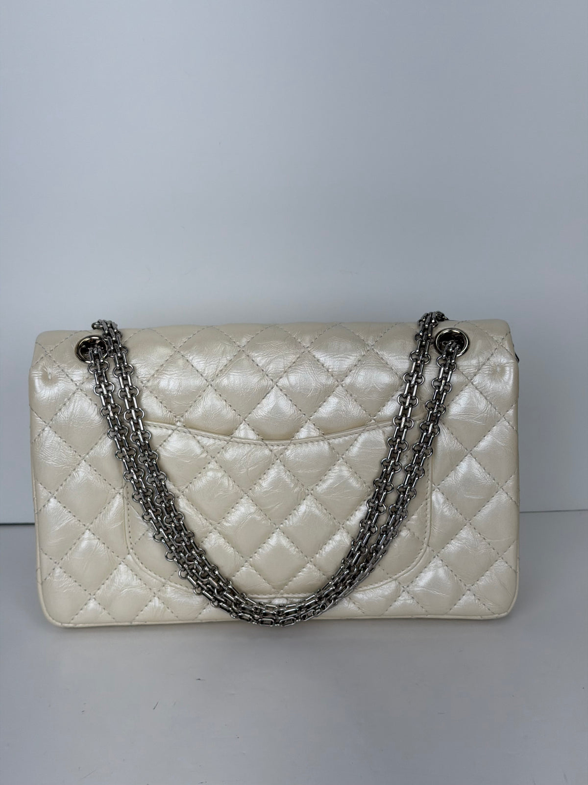 Chanel 2.55 Reissue Double Flap Bag in an Off-White 2018 YF2