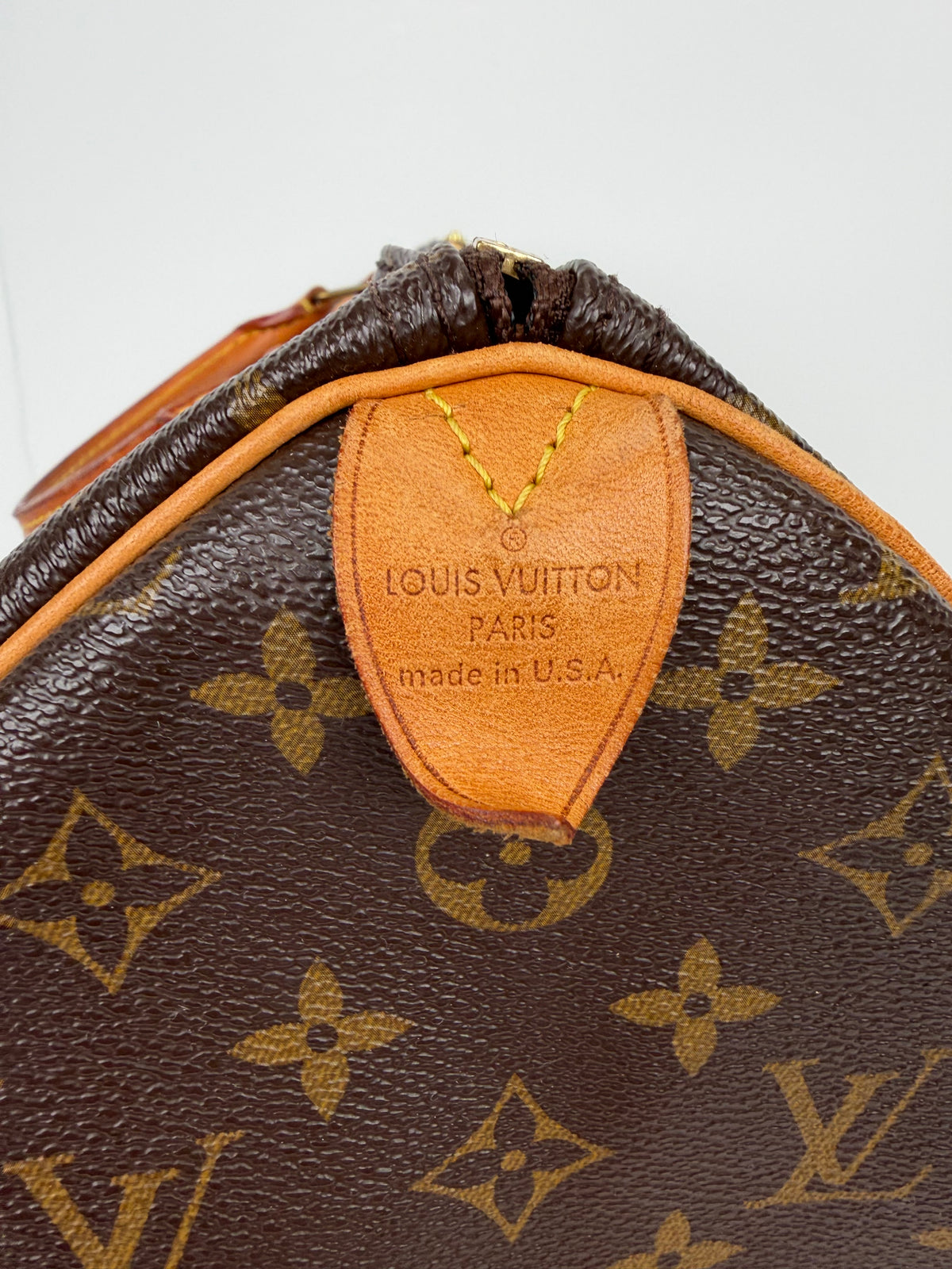 Louis Vuitton Speedy 35 Handbag in Brown LV Monogram Caoted Canvas 2011 YS