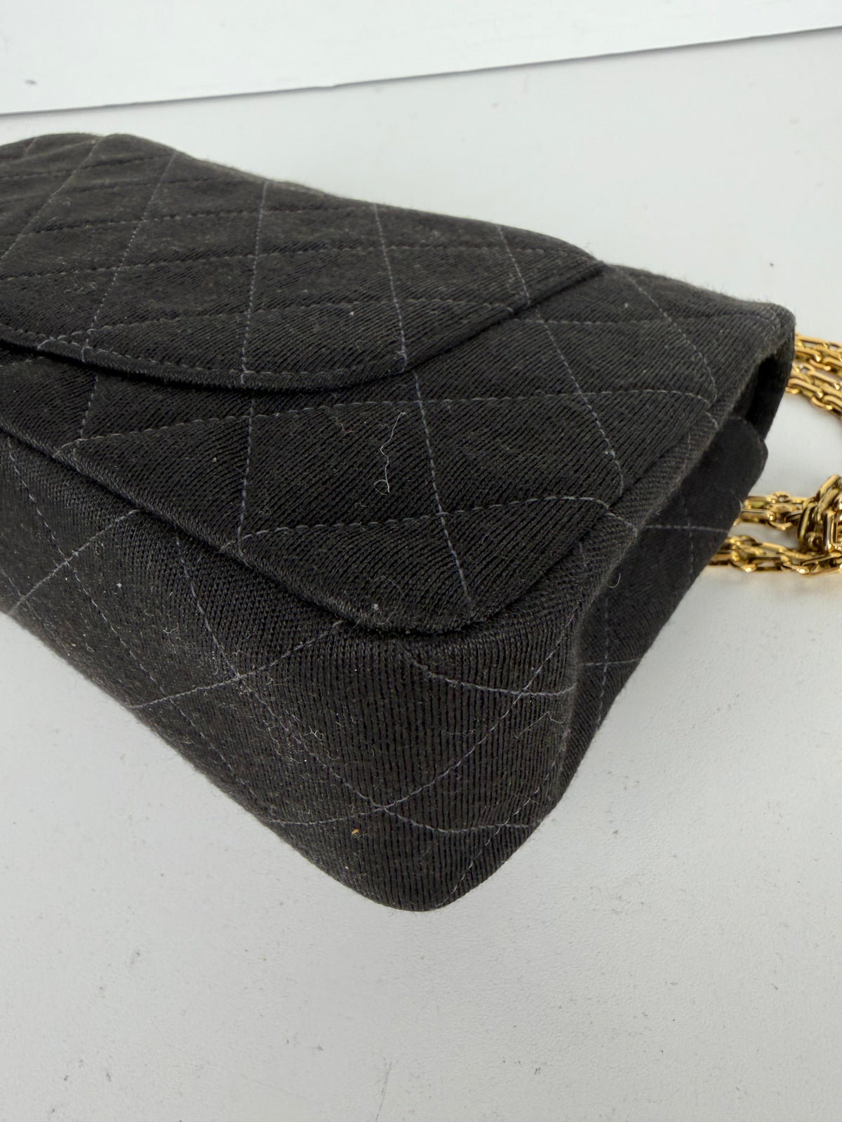 Chanel Small Classic Jersey Double Flap Bag 1996-1997