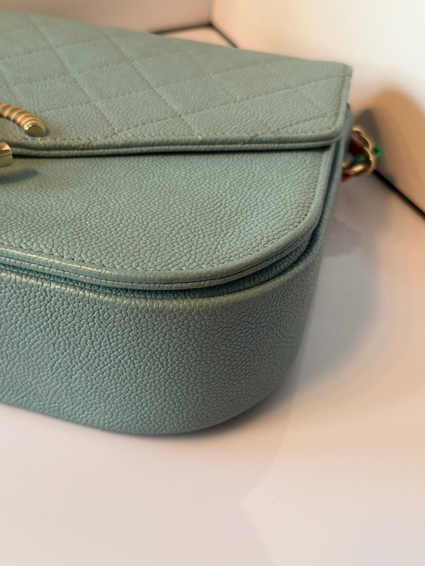 Chanel Paris-Cuba Thread Around Flap Bag Blue 2017