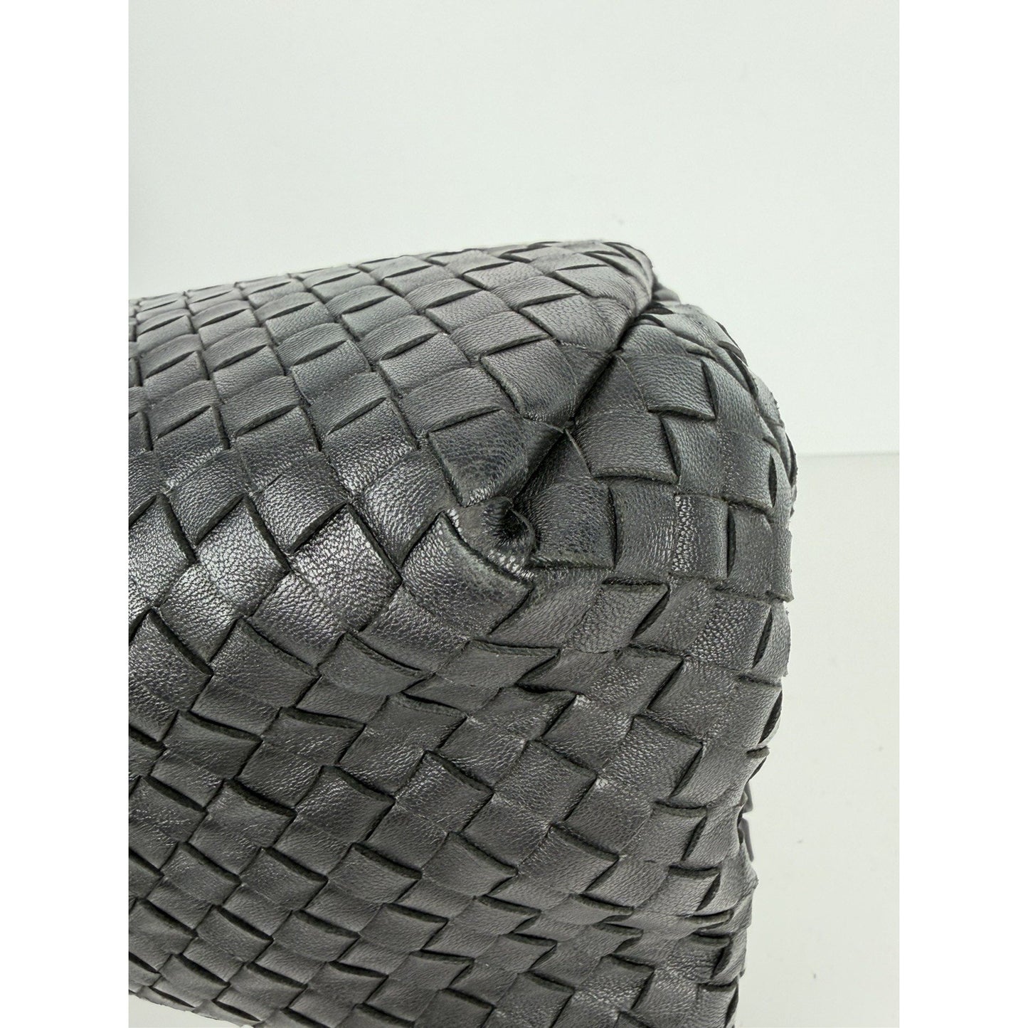Bottega Veneta Olimpia Bag Medium in Black Nappa Intrecciato Leather S03