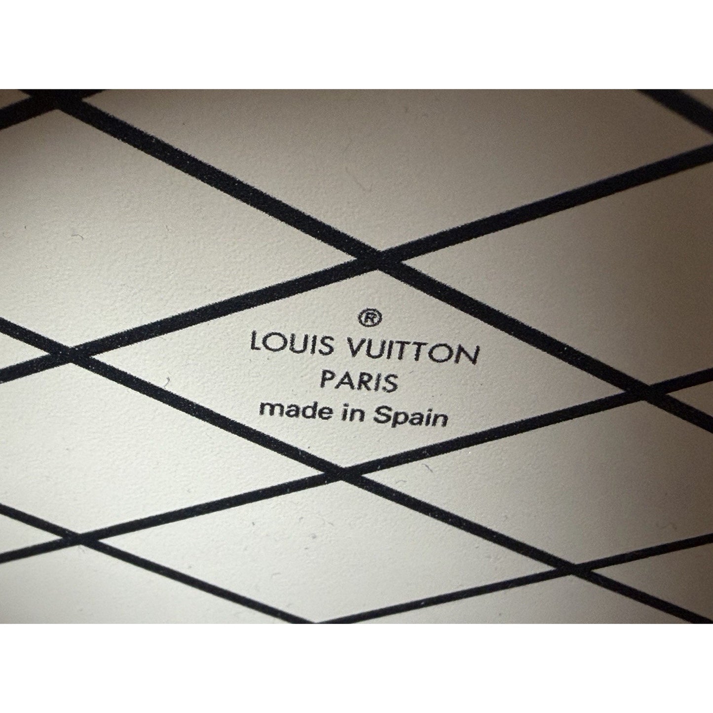 Louis Vuitton Mini Boite Chapeau Monogram Coated Canvas&Leather Name Tag NFC B5