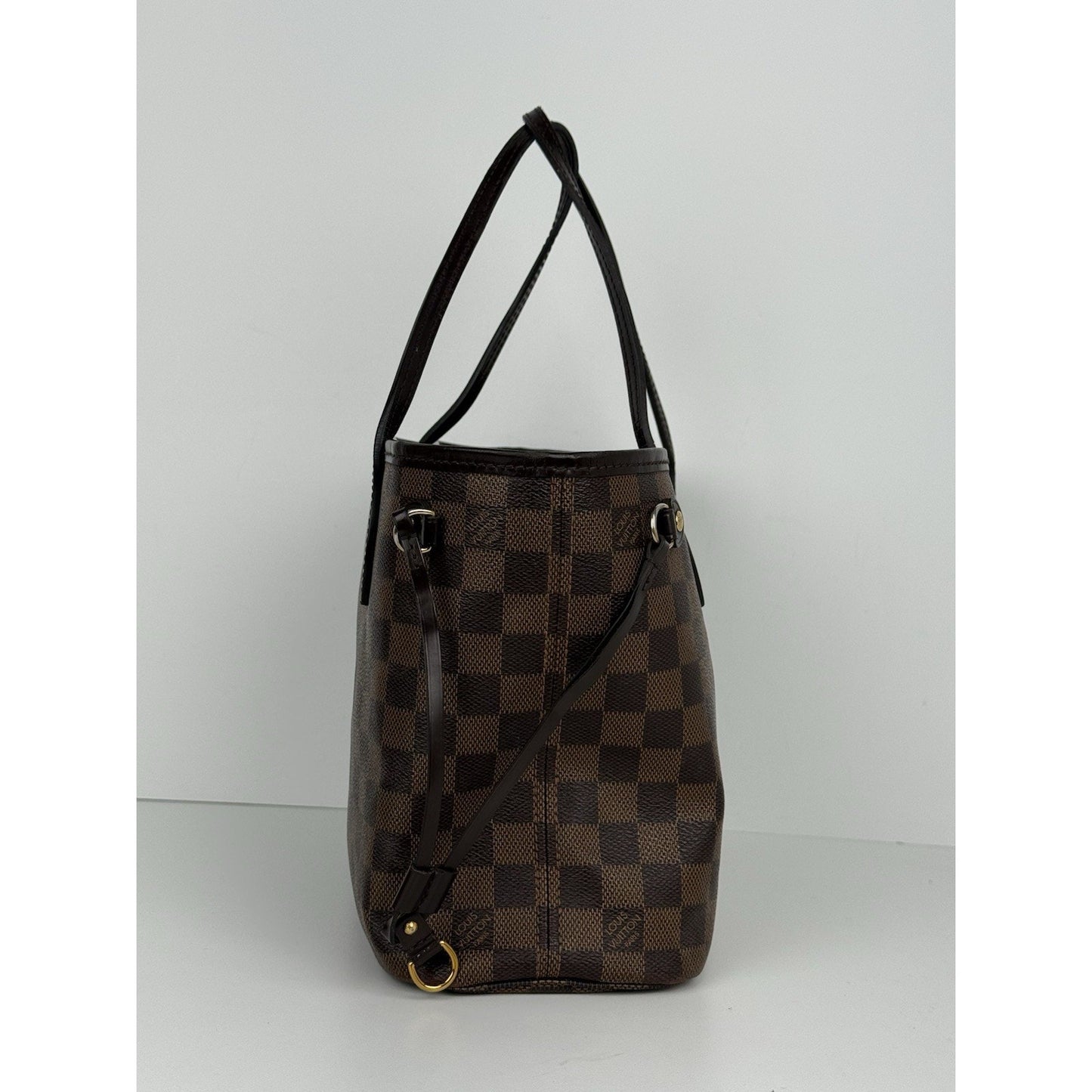 Louis Vuitton Neverfull Damier Ebene Tote PM Brown