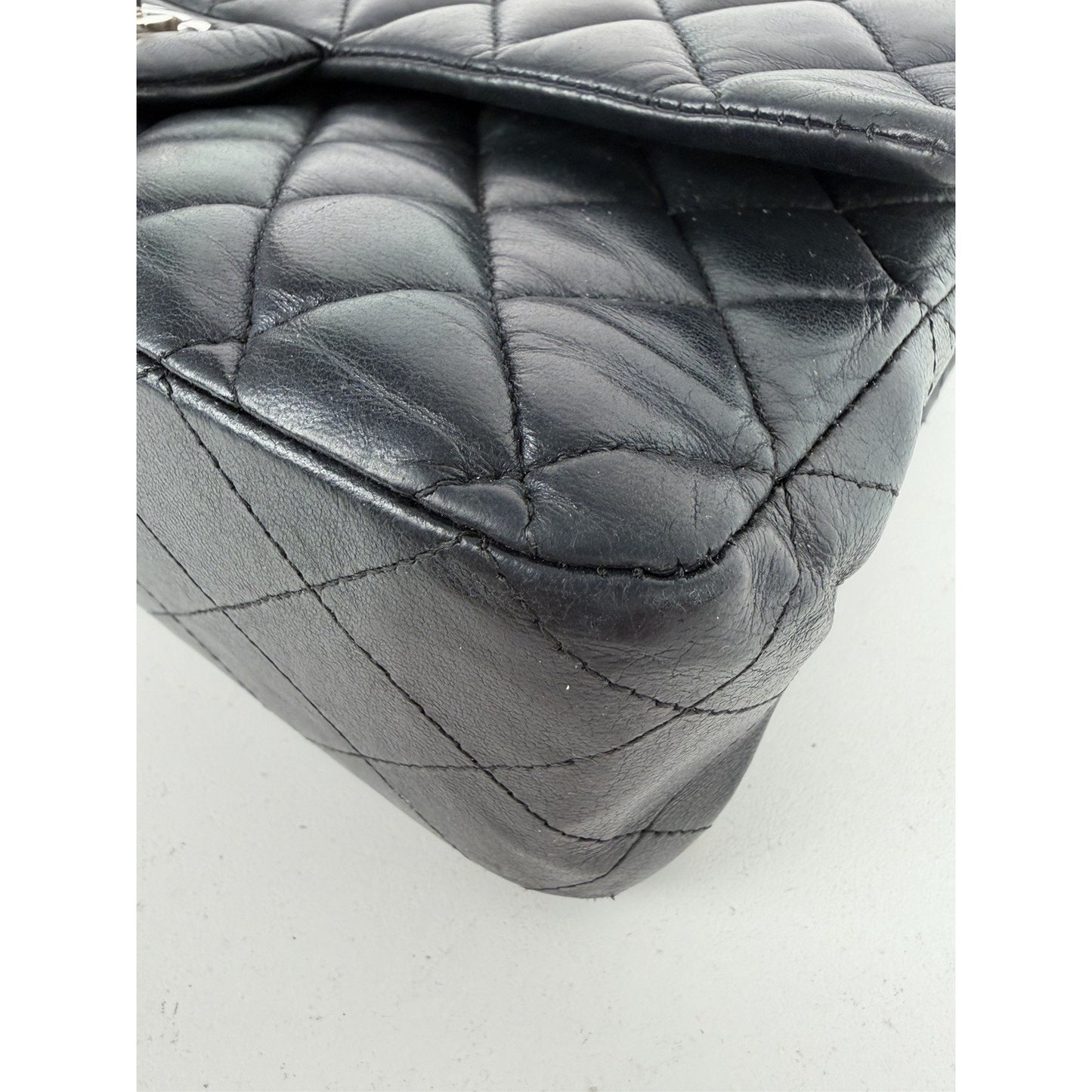 Chanel Classic Double Flap Bag Medium in Black Quilted Lambskin Leather 2018 C-5